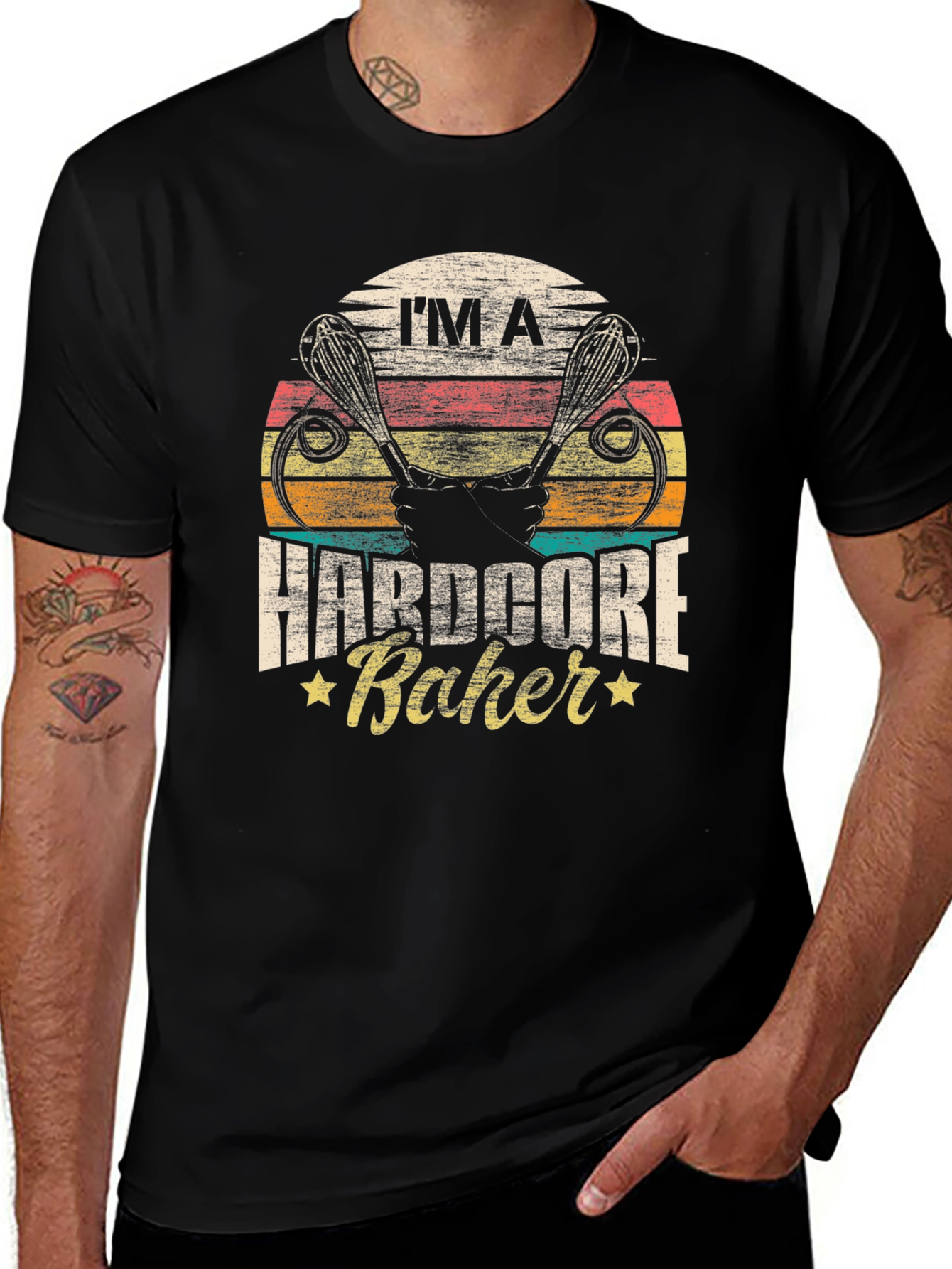Hardcore Baker T-Shirt - Baking Enthusiast Apparel