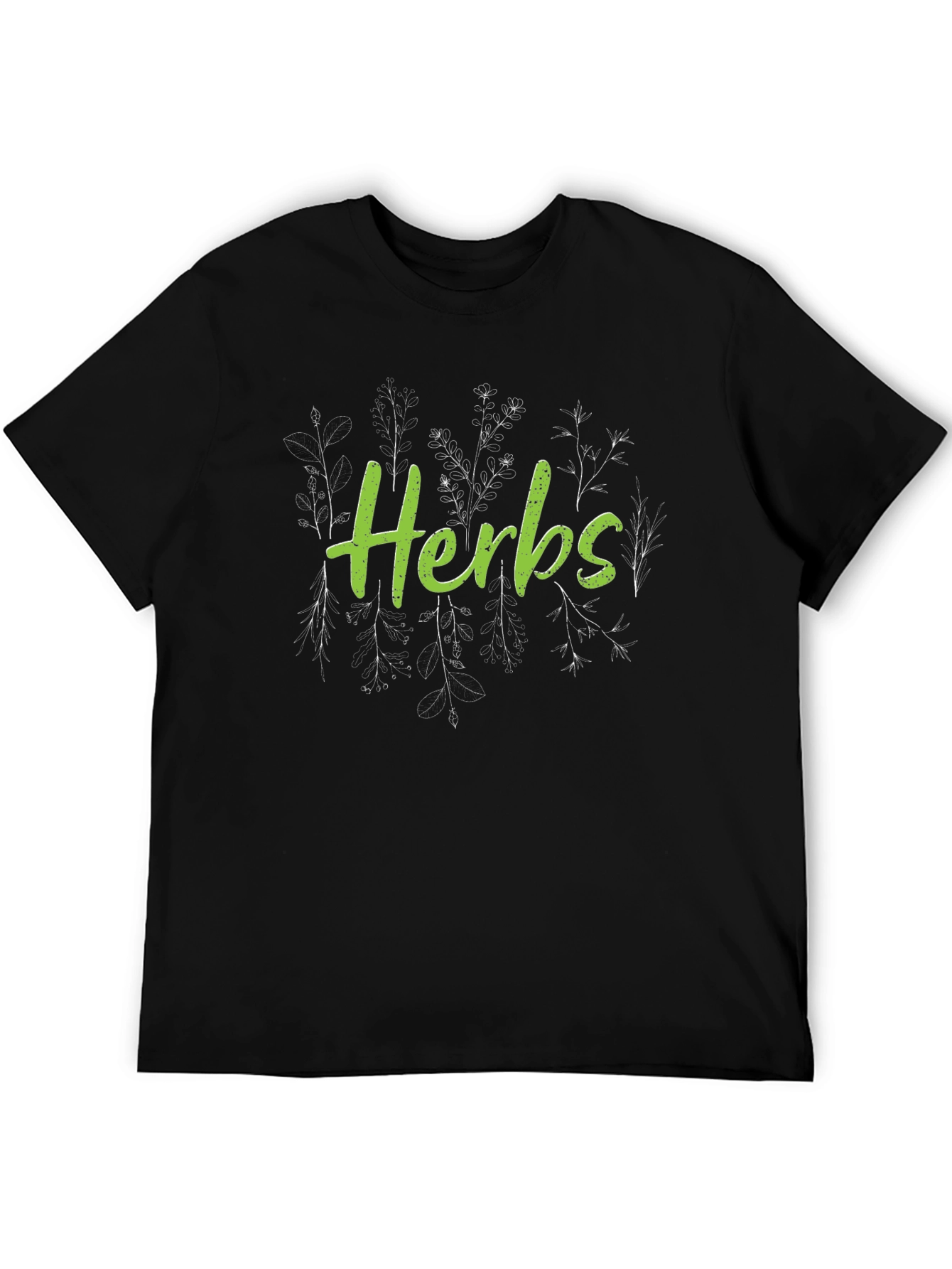 Herbs Graphic T-Shirt - Botanical Design