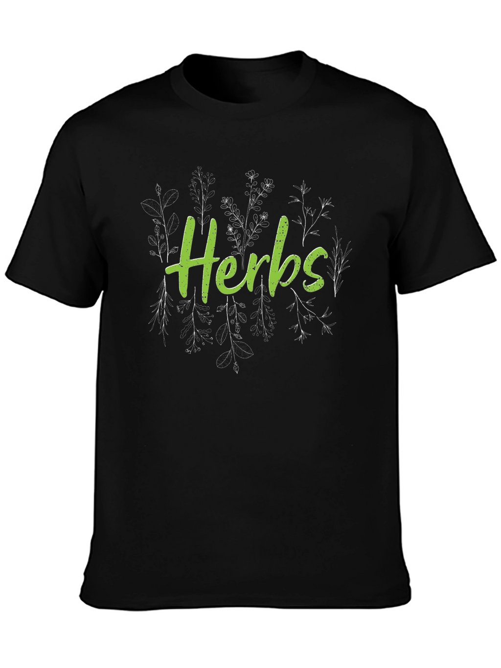 Herbs Graphic T-Shirt - Botanical Design
