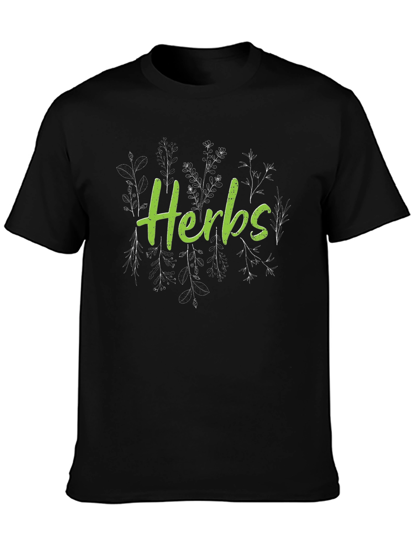 Herbs Graphic T-Shirt - Botanical Design