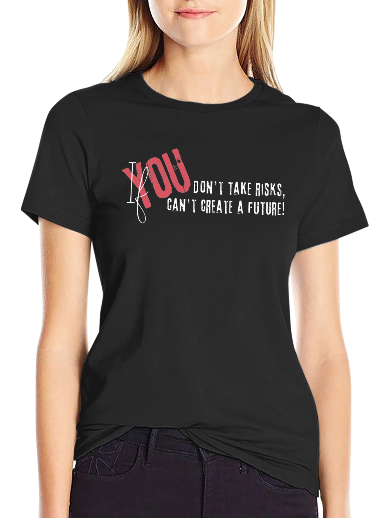 Risk Taker Graphic T-Shirt - Mens Black Tee