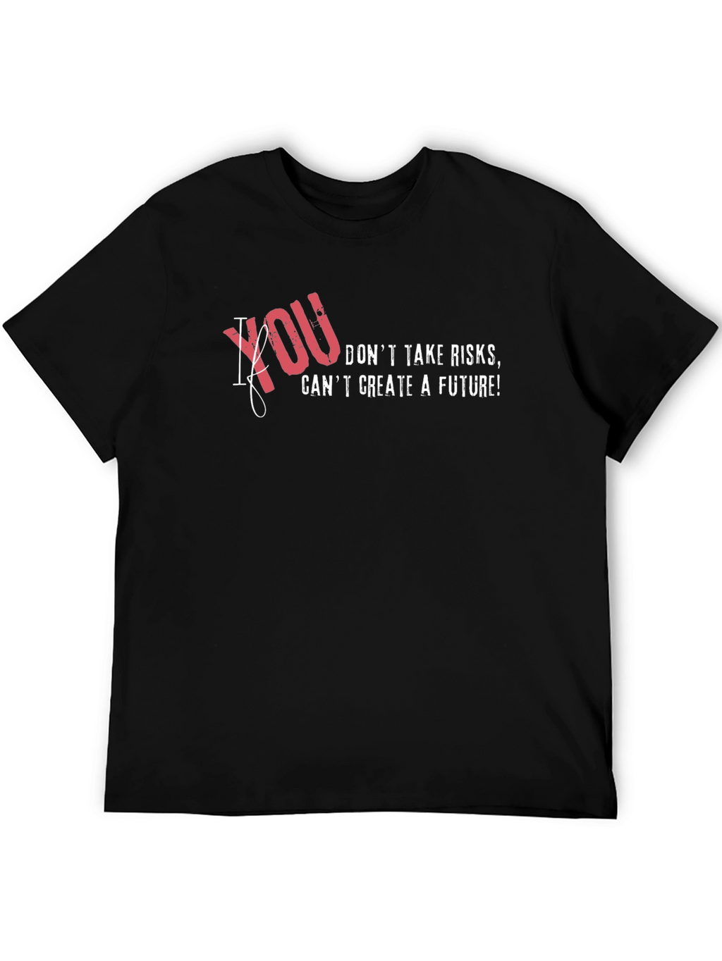 Risk Taker Graphic T-Shirt - Mens Black Tee