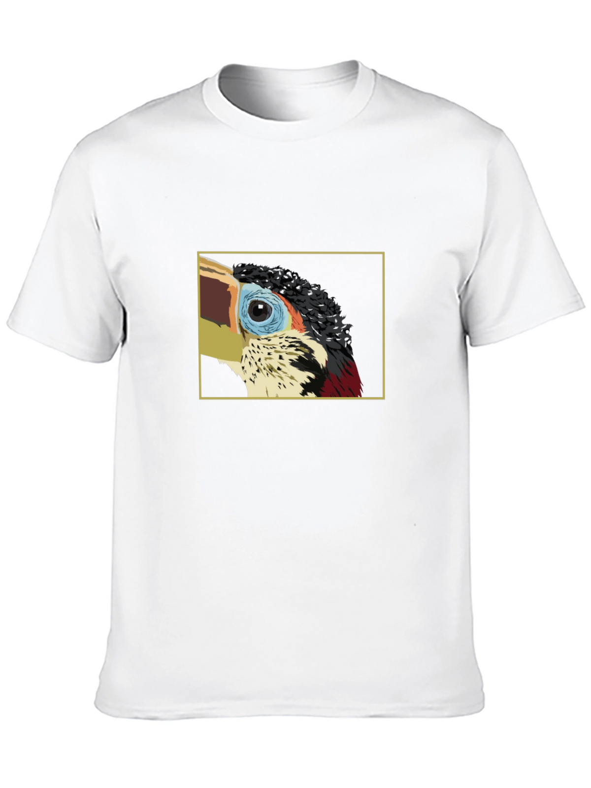 Stylish Black T-Shirt with Bird Graphic