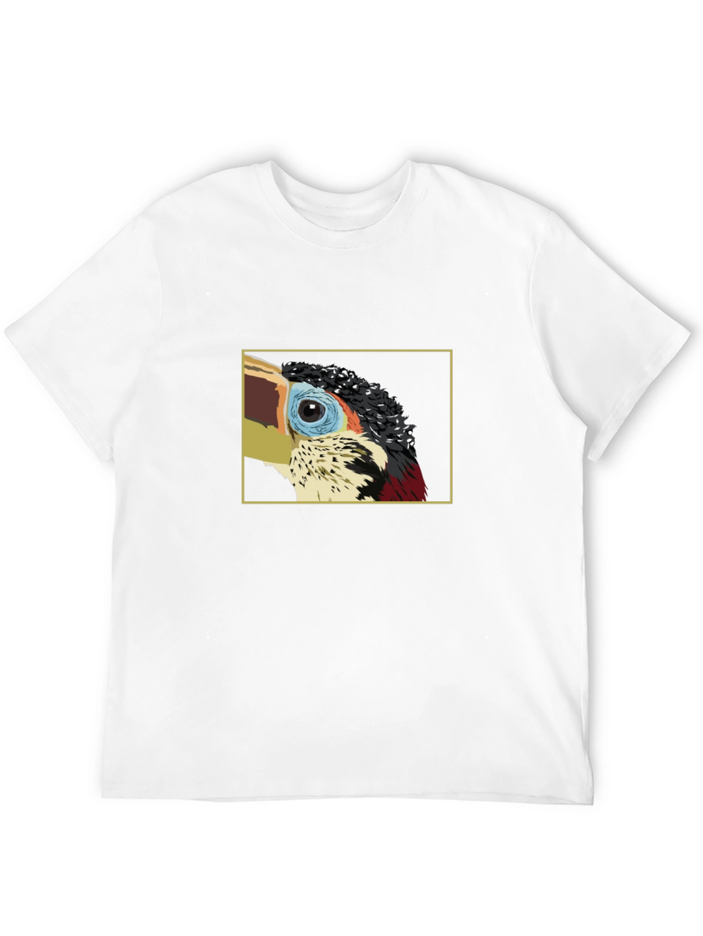 Stylish Black T-Shirt with Bird Graphic