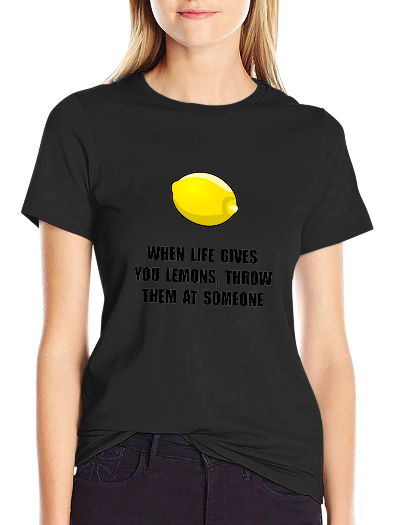 Funny Lemon Graphic T-Shirt - When Life Gives You Lemons