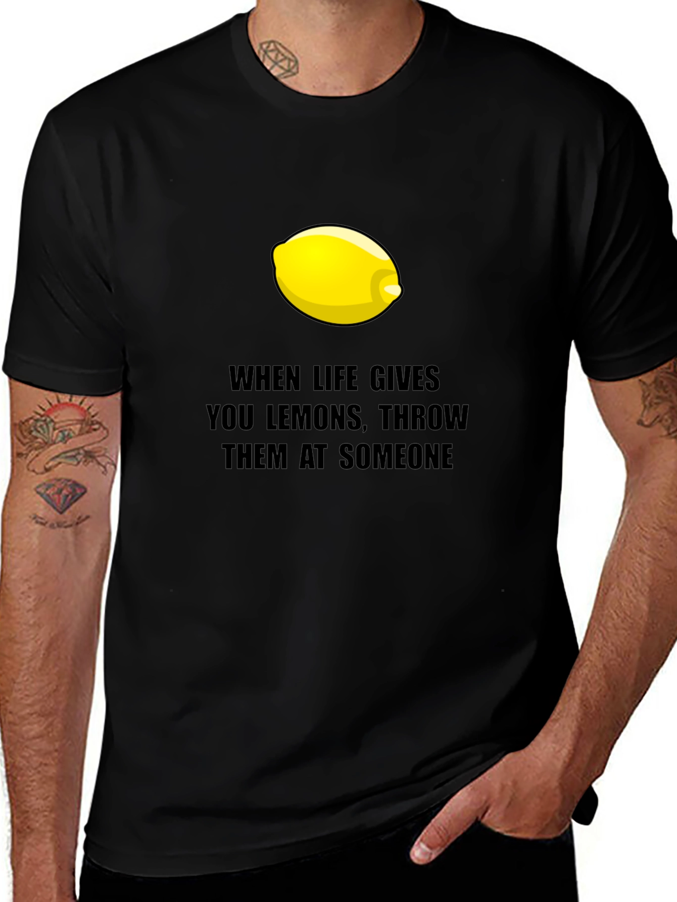 Funny Lemon Graphic T-Shirt - When Life Gives You Lemons