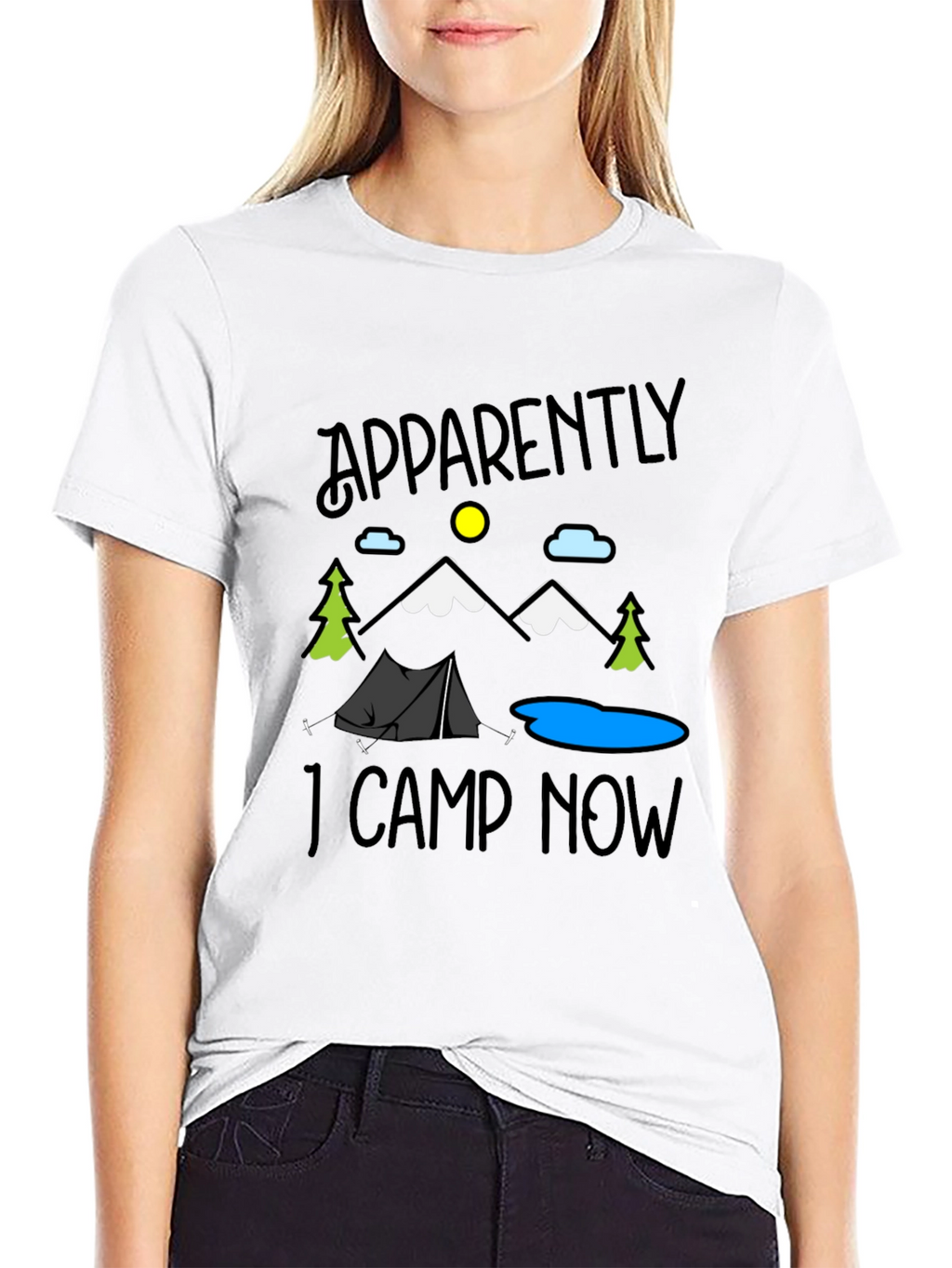 Apparently I Camp Now Graphic Tee