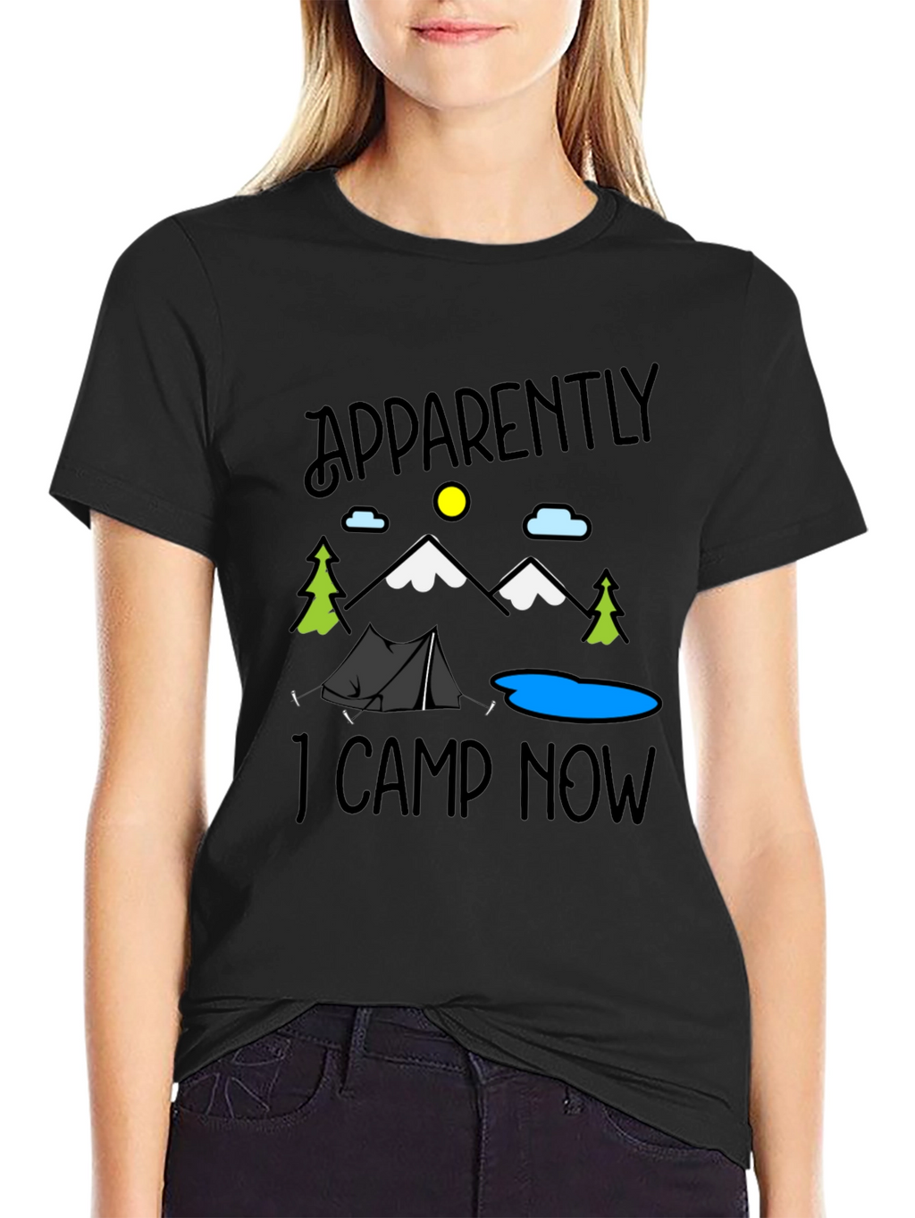 Apparently I Camp Now Graphic Tee
