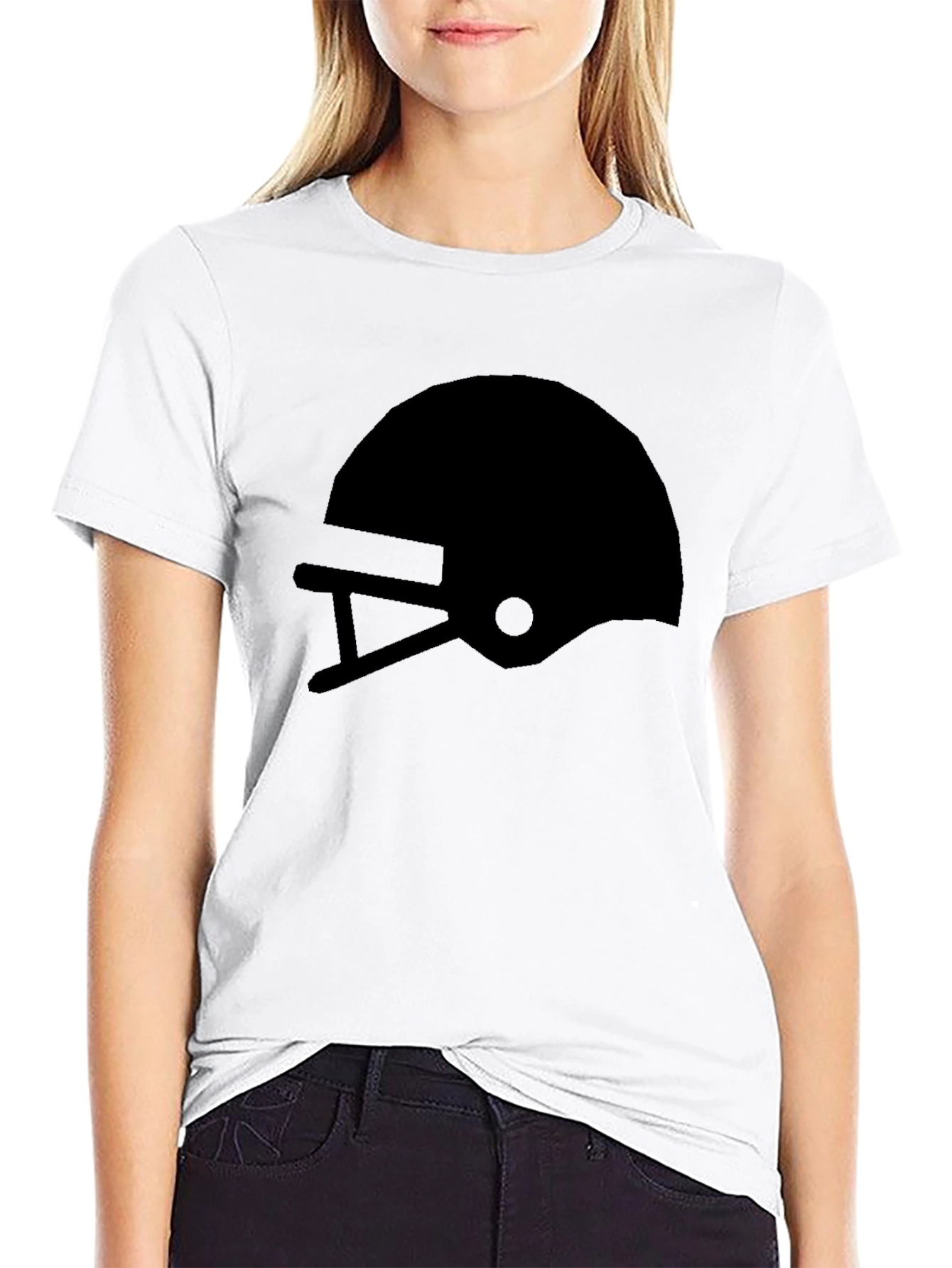 Football Helmet Graphic T-Shirt - Classic Style