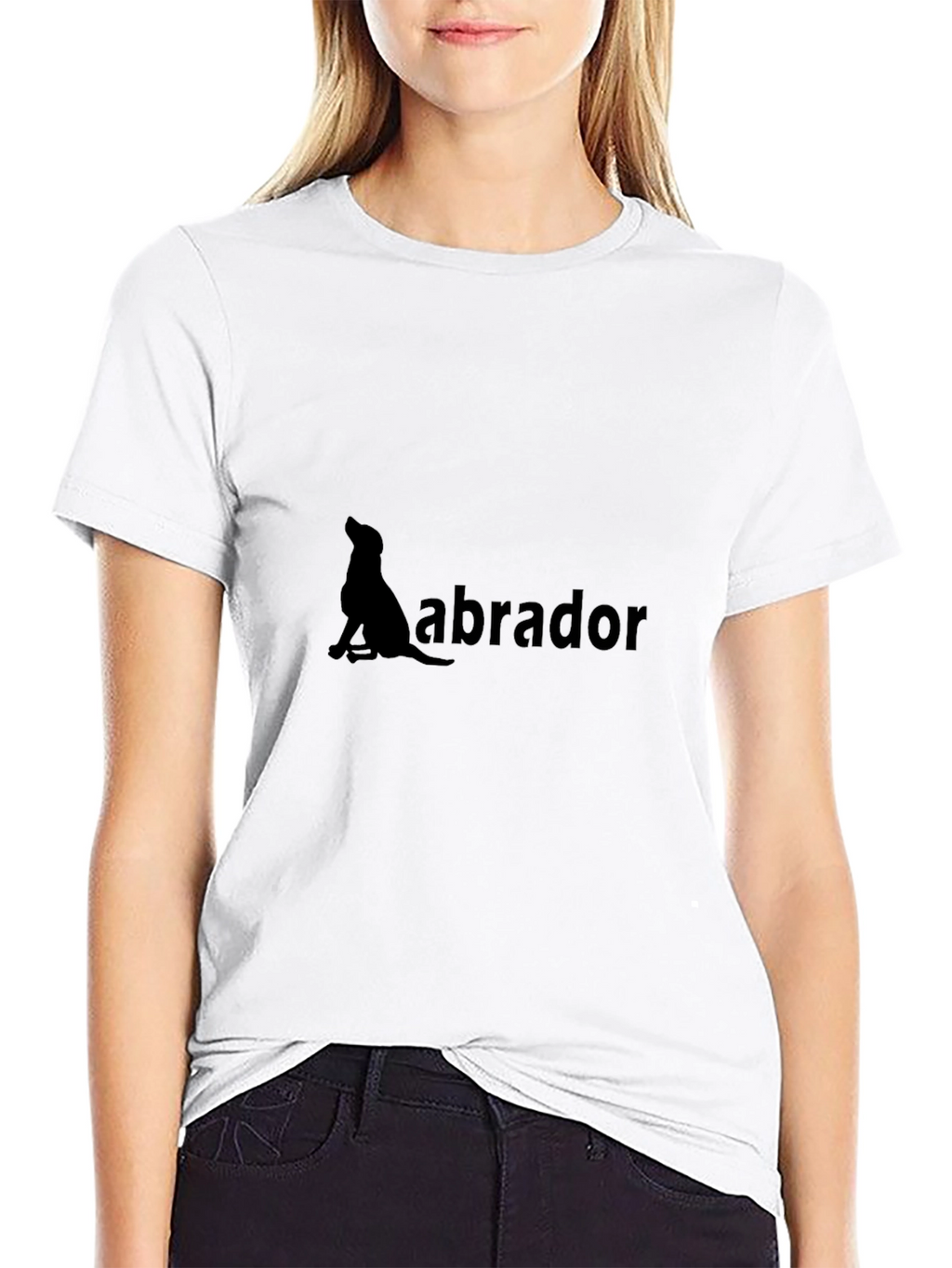 Labrador Dog Graphic Print T-Shirt