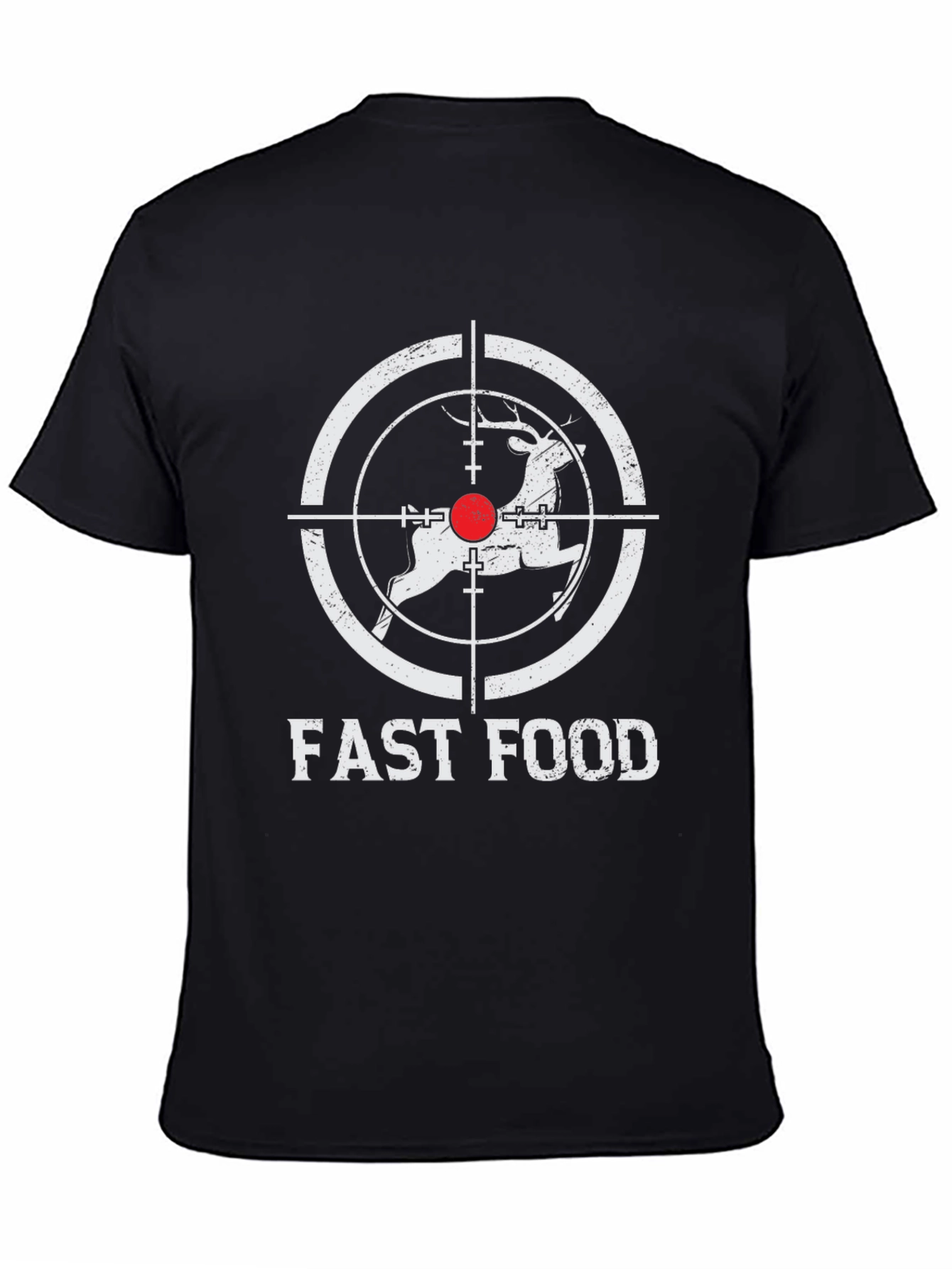 Fast Food Deer Hunting Graphic Tee - Novelty Hunter Shirt