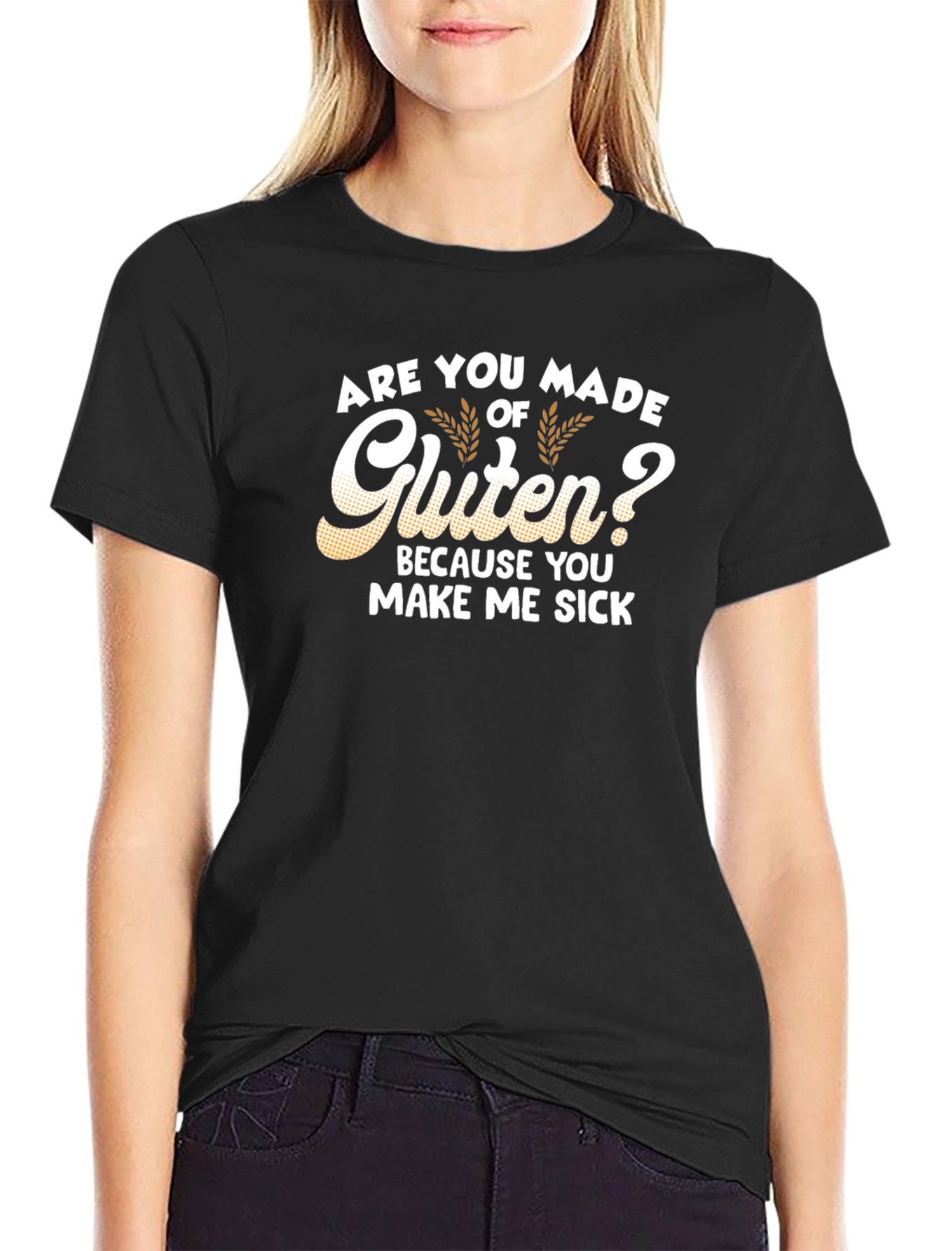 Gluten Humor Graphic Tee - Make Me Sick T-Shirt
