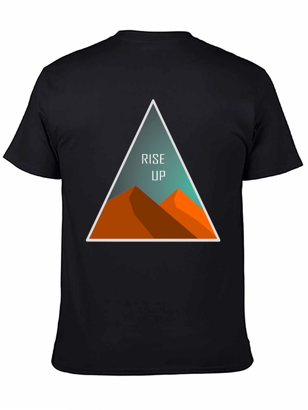 Rise Up Graphic Tee - Black Cotton Blend