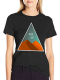 Rise Up Graphic Tee - Black Cotton Blend