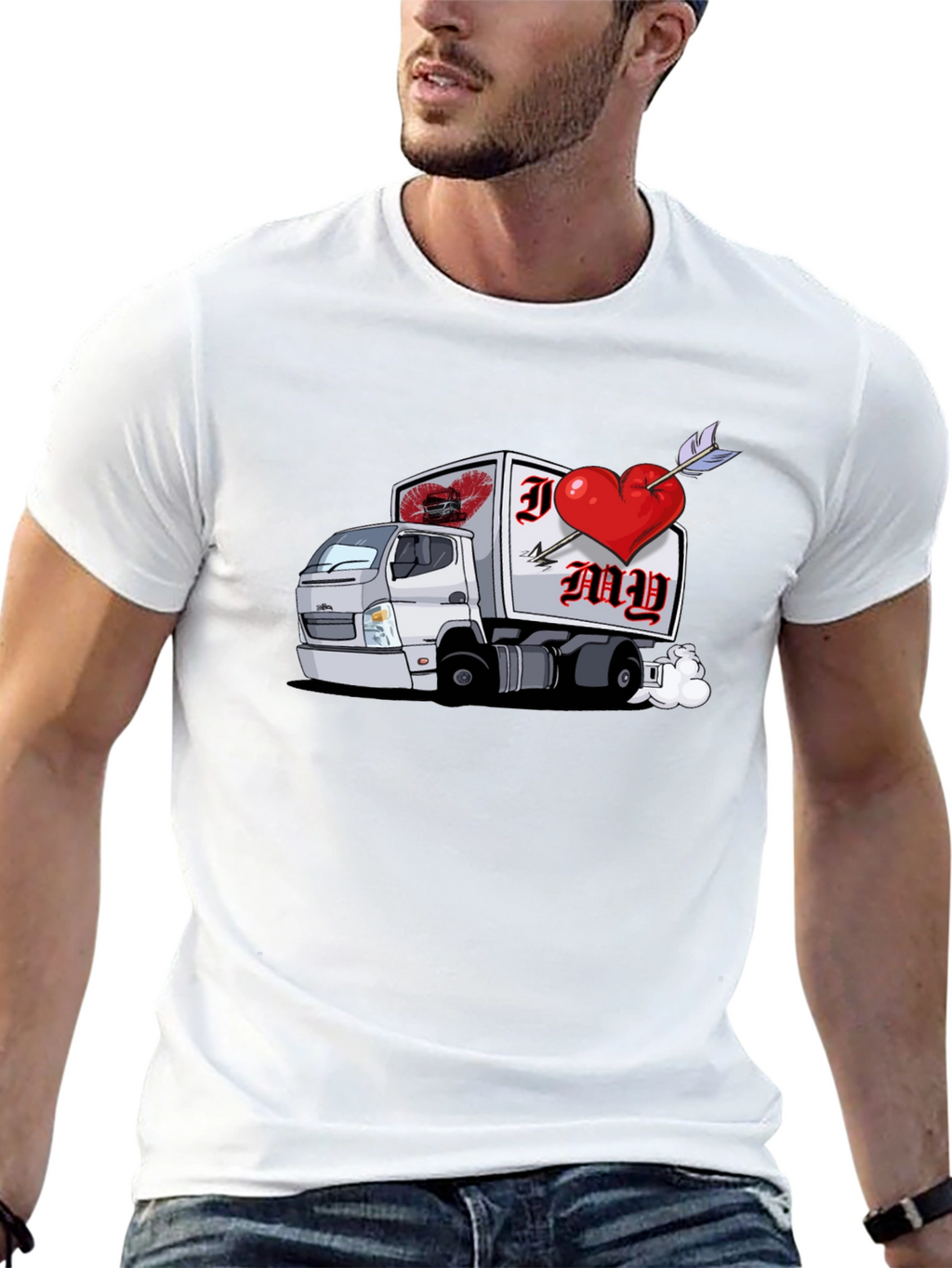 I Heart My Trucker Graphic T-Shirt