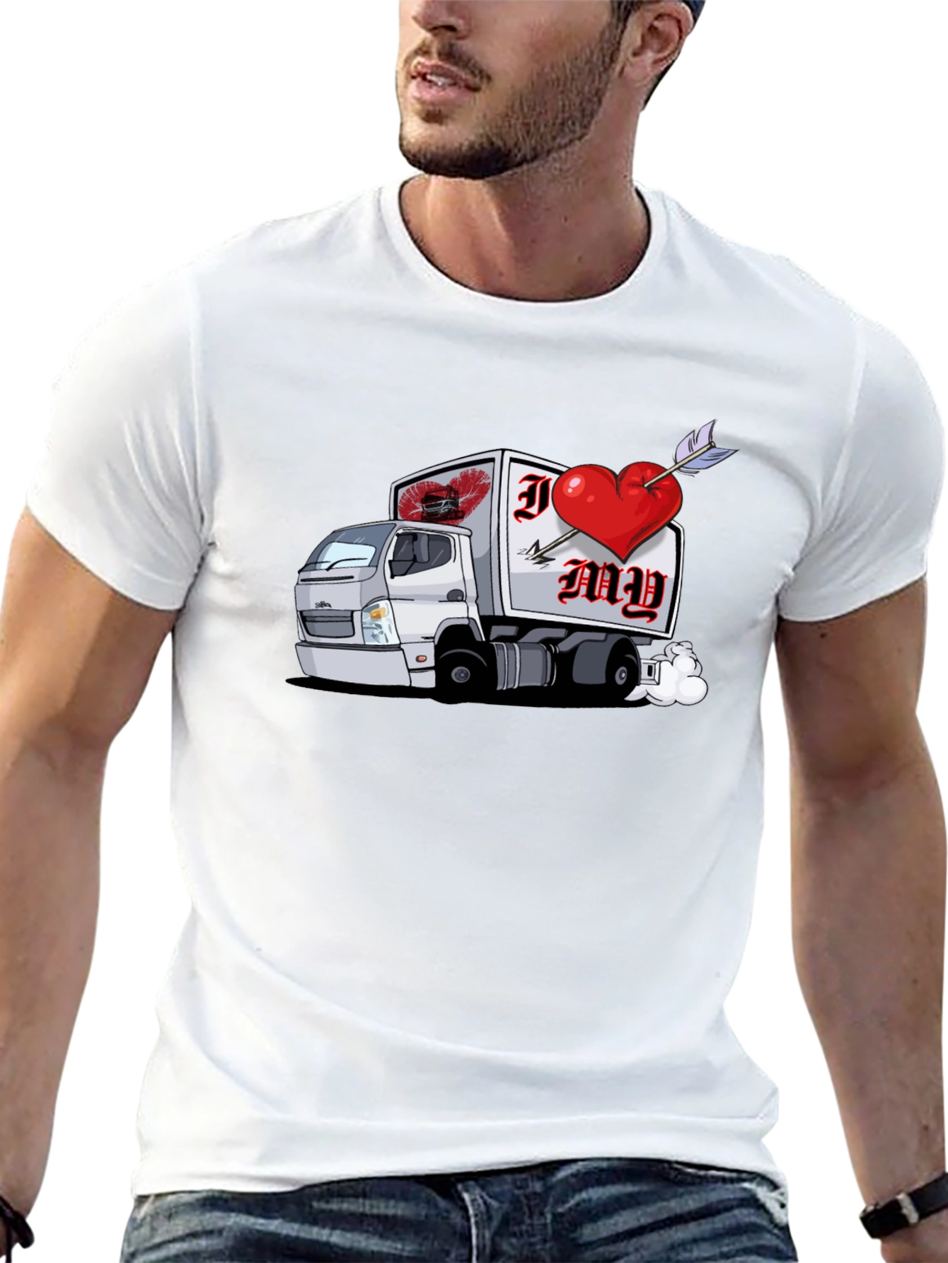 I Heart My Trucker Graphic T-Shirt