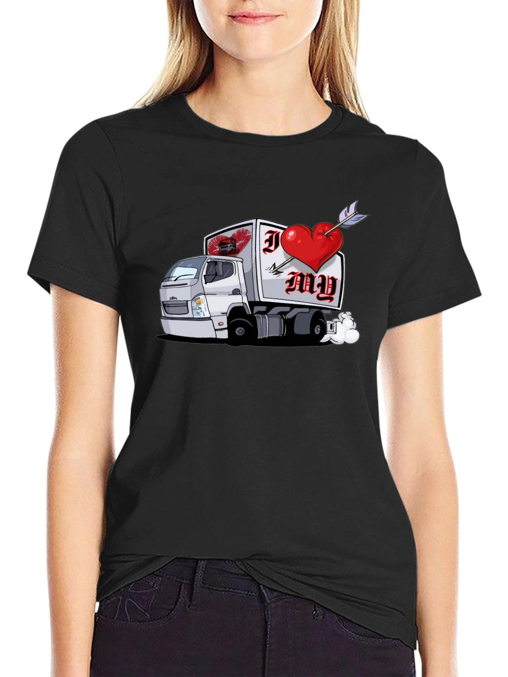 I Heart My Trucker Graphic T-Shirt