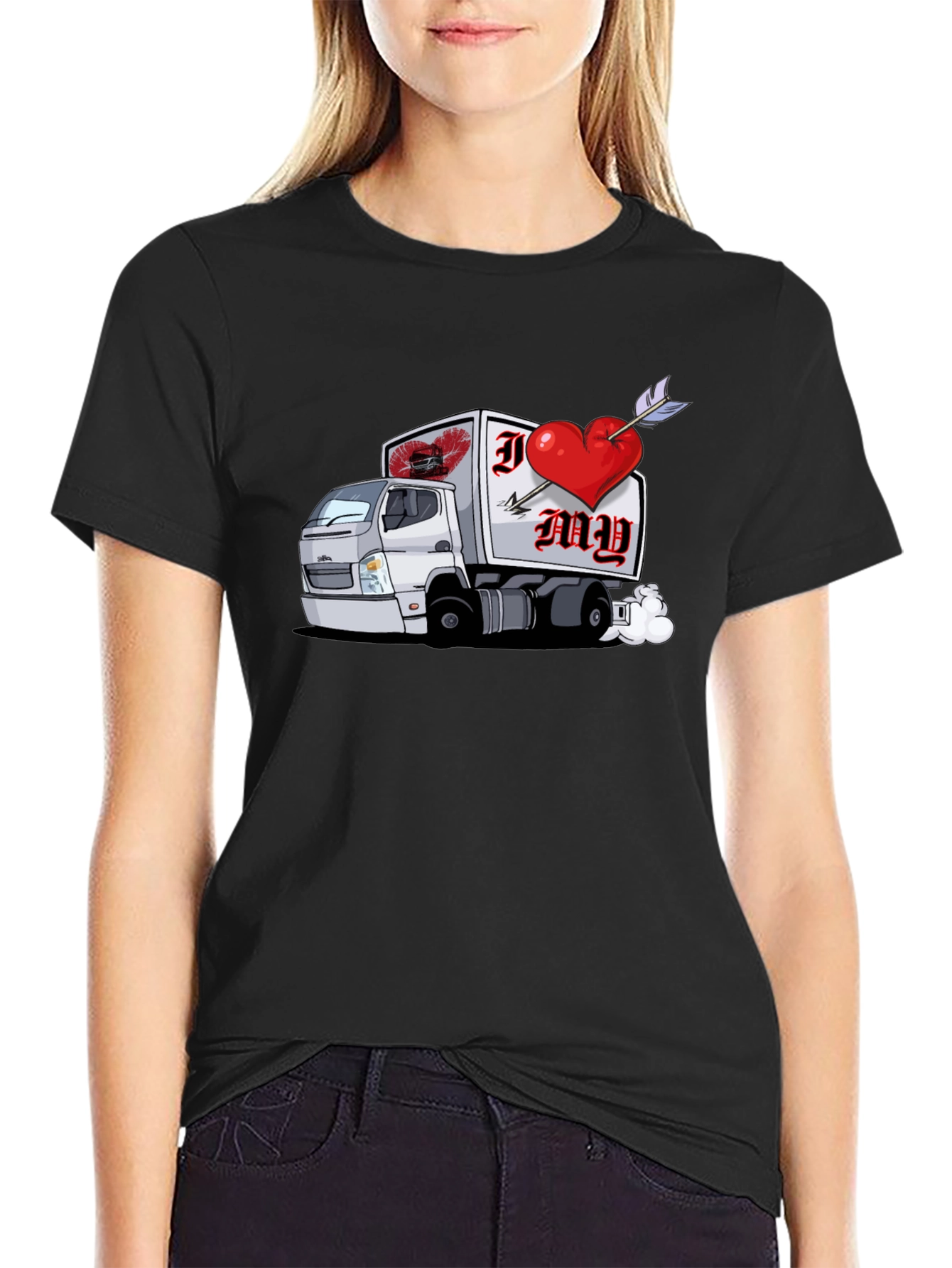I Heart My Trucker Graphic T-Shirt