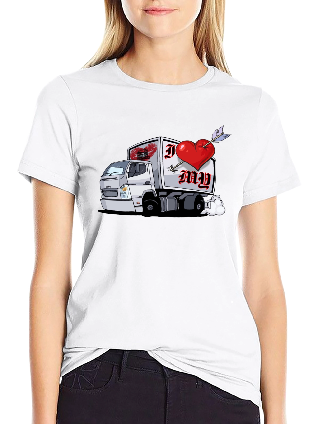 I Heart My Trucker Graphic T-Shirt