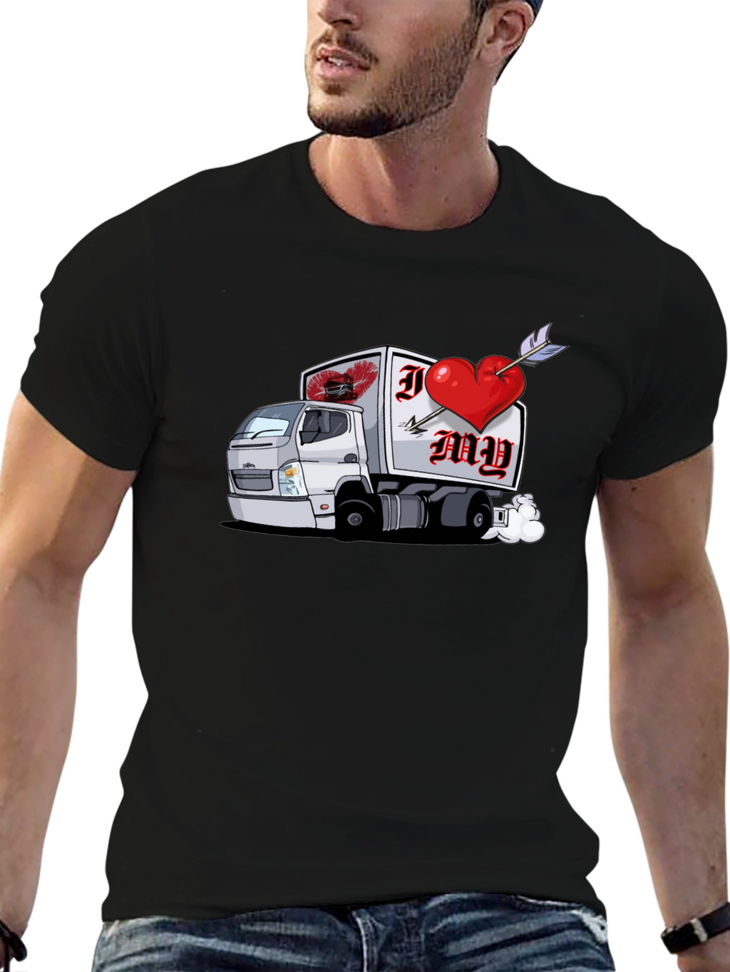 I Heart My Trucker Graphic T-Shirt