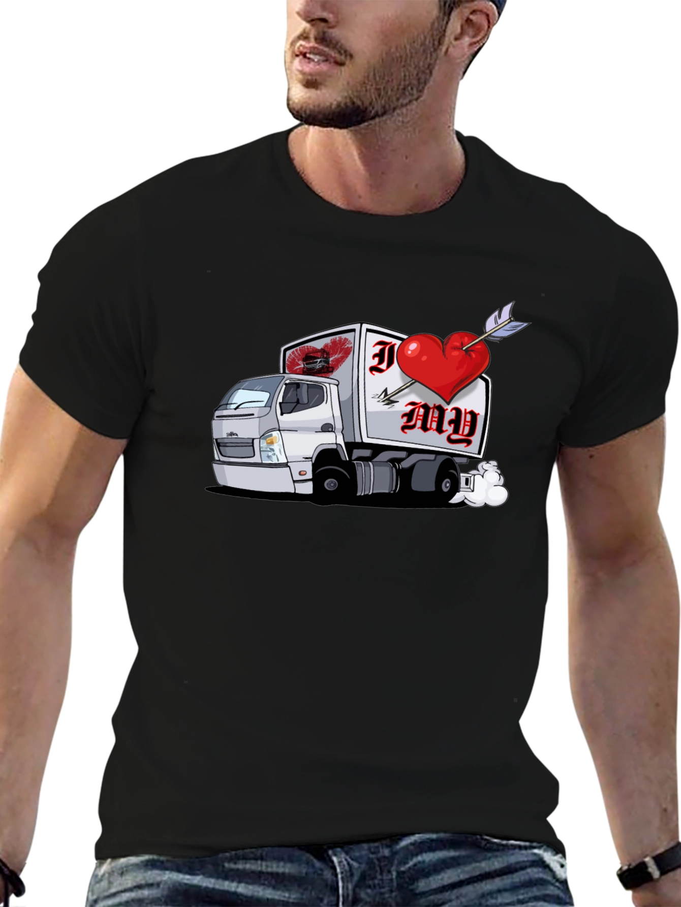 I Heart My Trucker Graphic T-Shirt