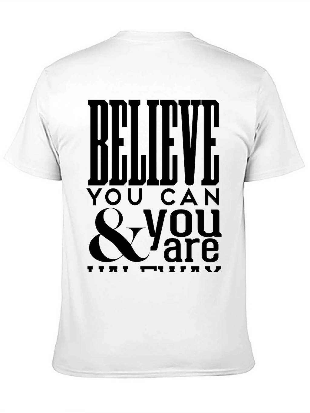Believe You Can Graphic Tee - Black T-Shirt