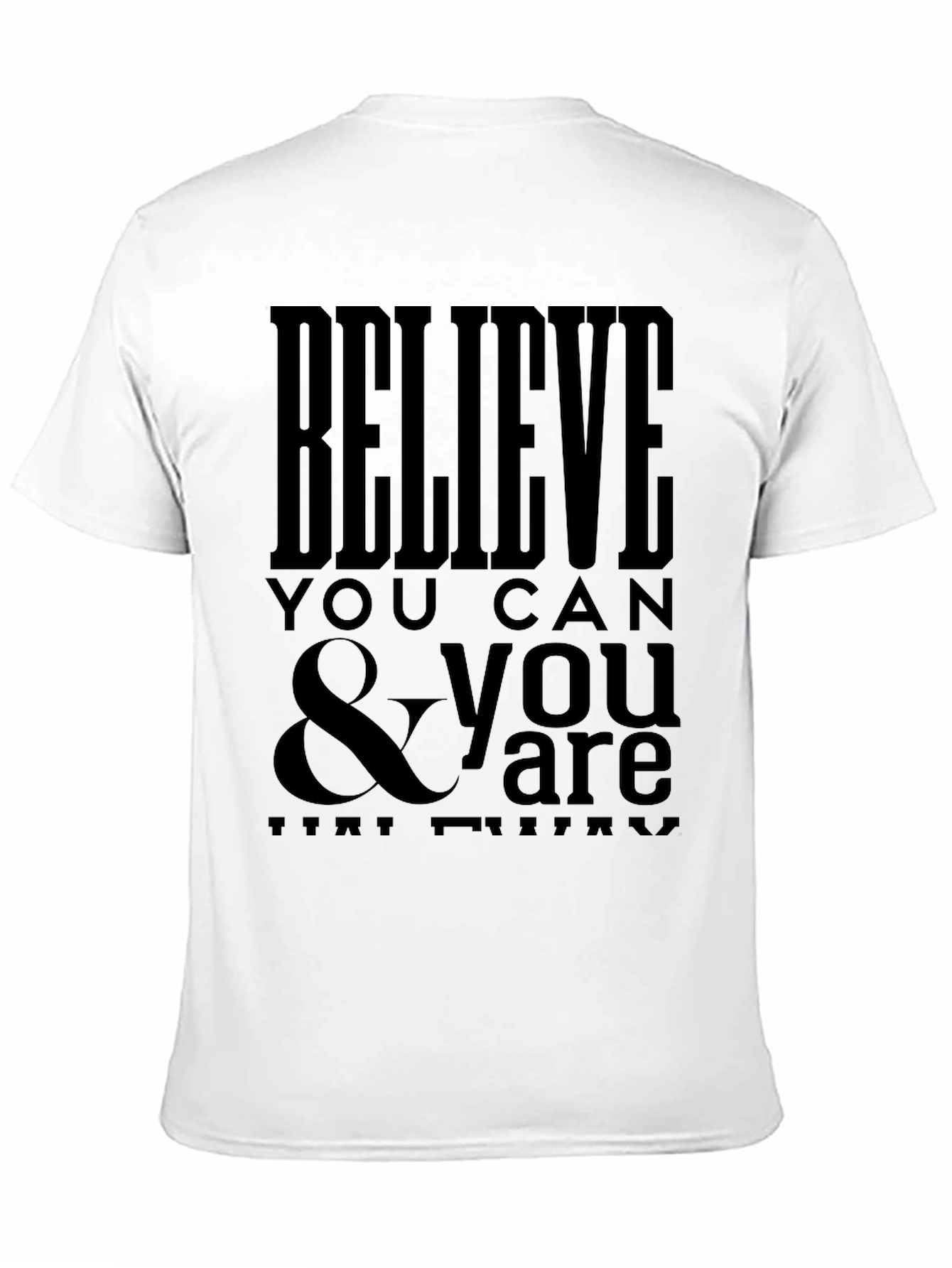 Believe You Can Graphic Tee - Black T-Shirt