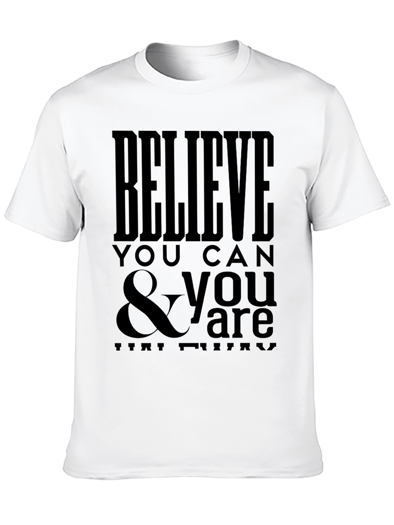 Believe You Can Graphic Tee - Black T-Shirt