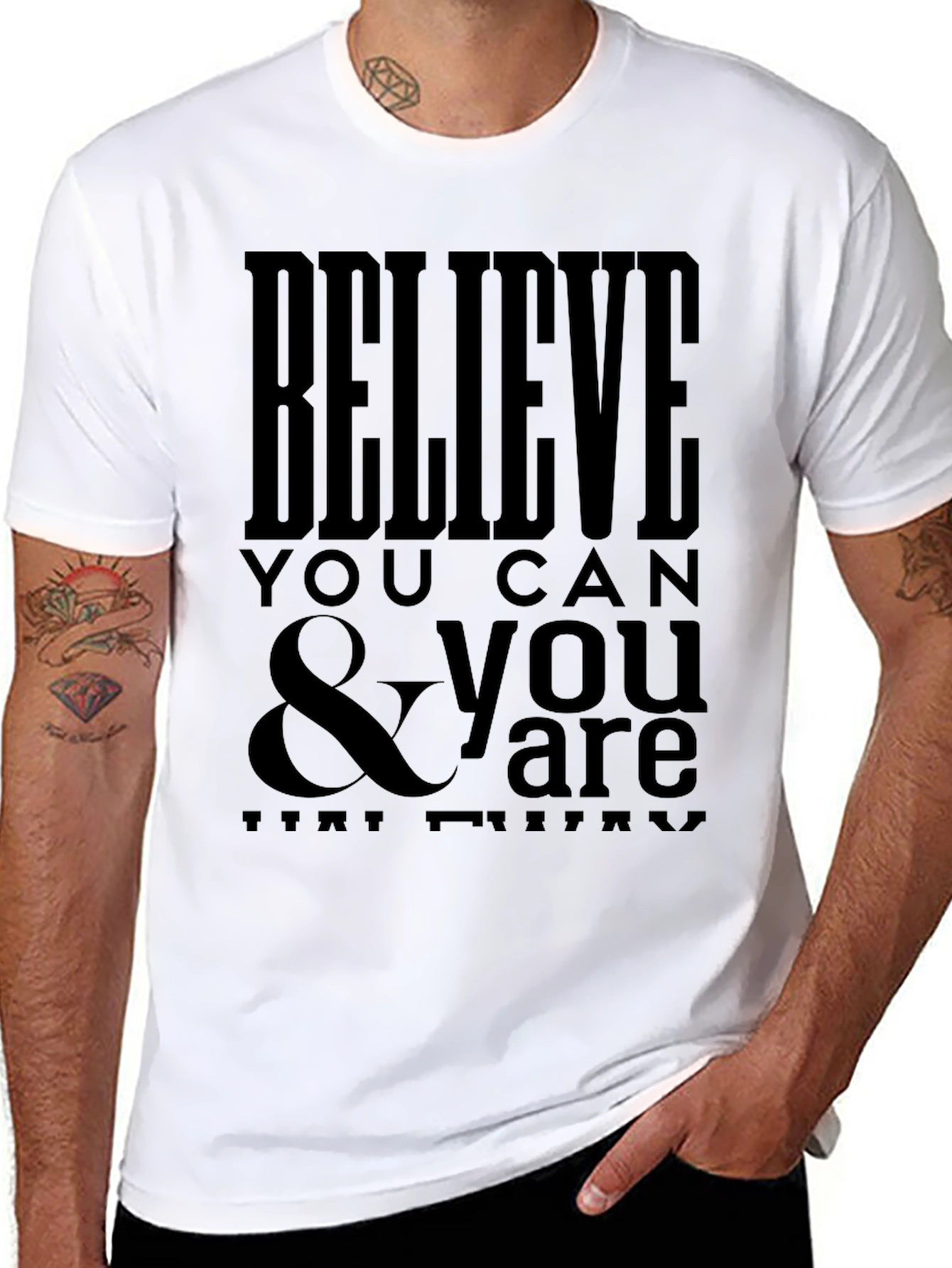 Believe You Can Graphic Tee - Black T-Shirt