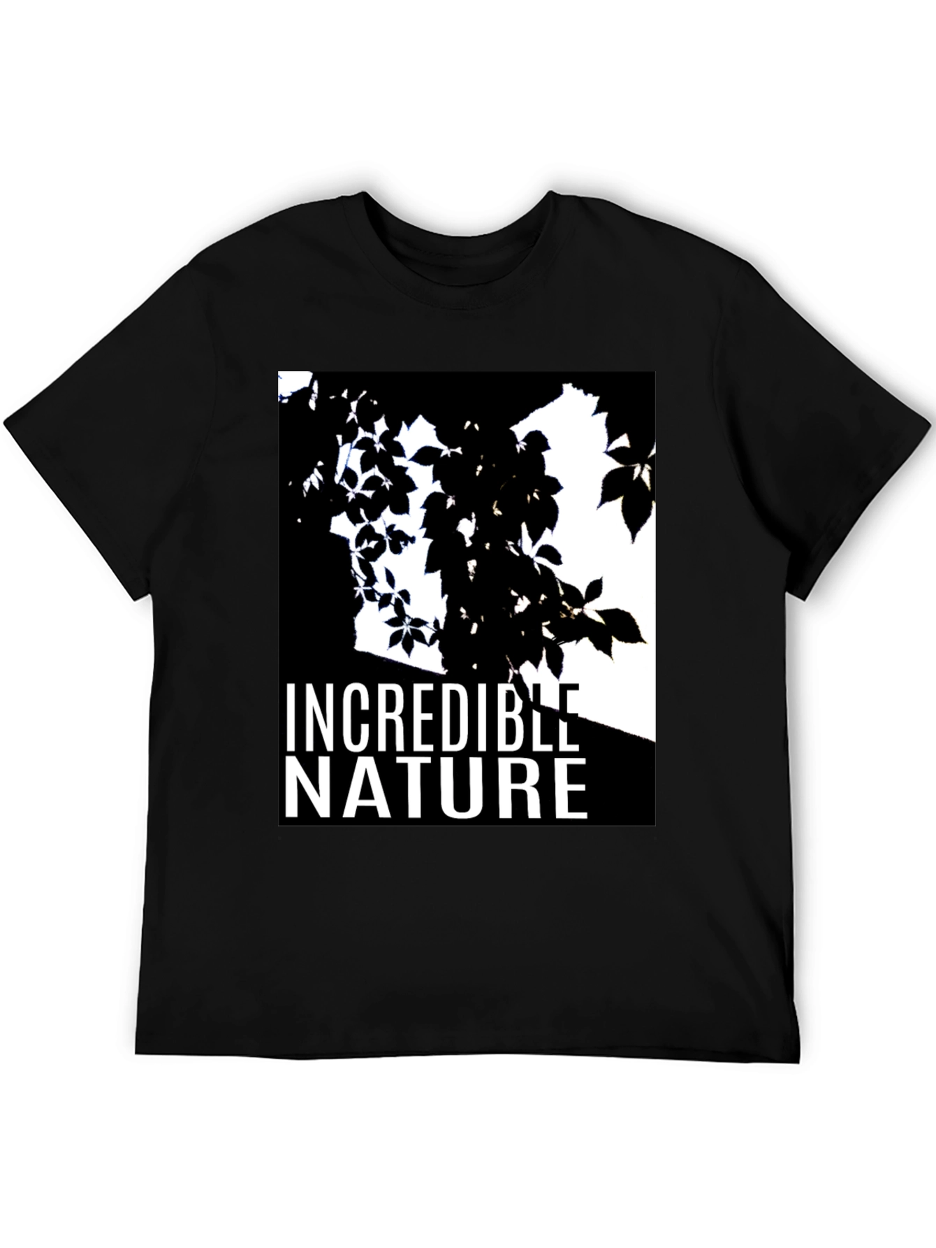 Incredible Nature Graphic T-Shirt - Black Cotton Tee