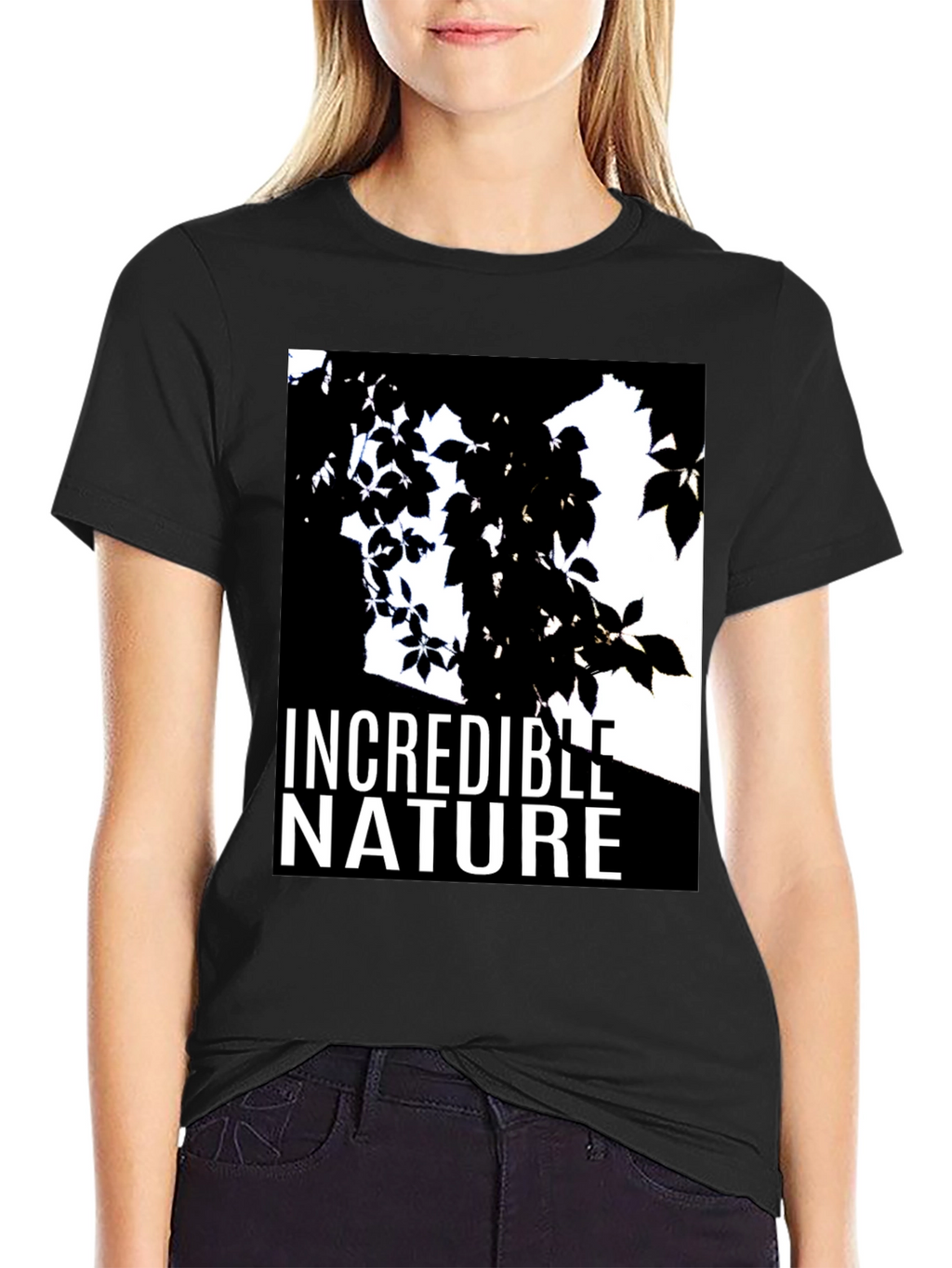 Incredible Nature Graphic T-Shirt - Black Cotton Tee