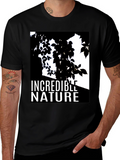 Incredible Nature Graphic T-Shirt - Black Cotton Tee