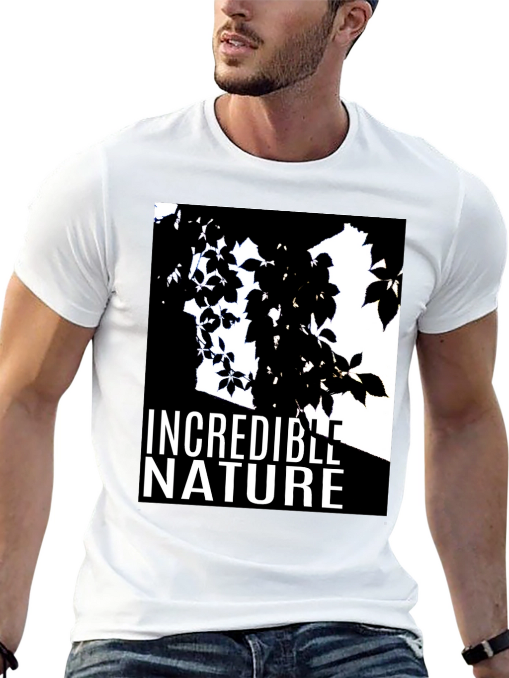 Incredible Nature Graphic T-Shirt - Black Cotton Tee