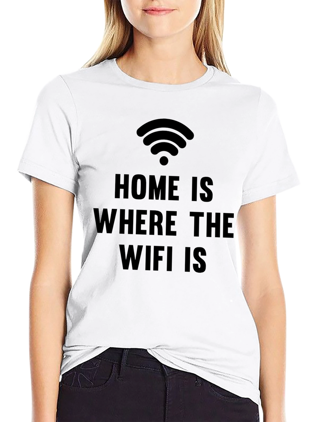 Home is Where the WiFi is Funny Graphic Tee
