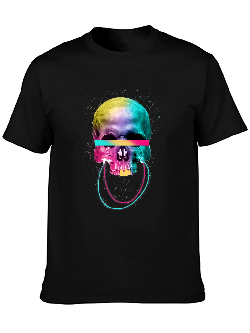 Vibrant Skull Graphic Tee - Unique Design