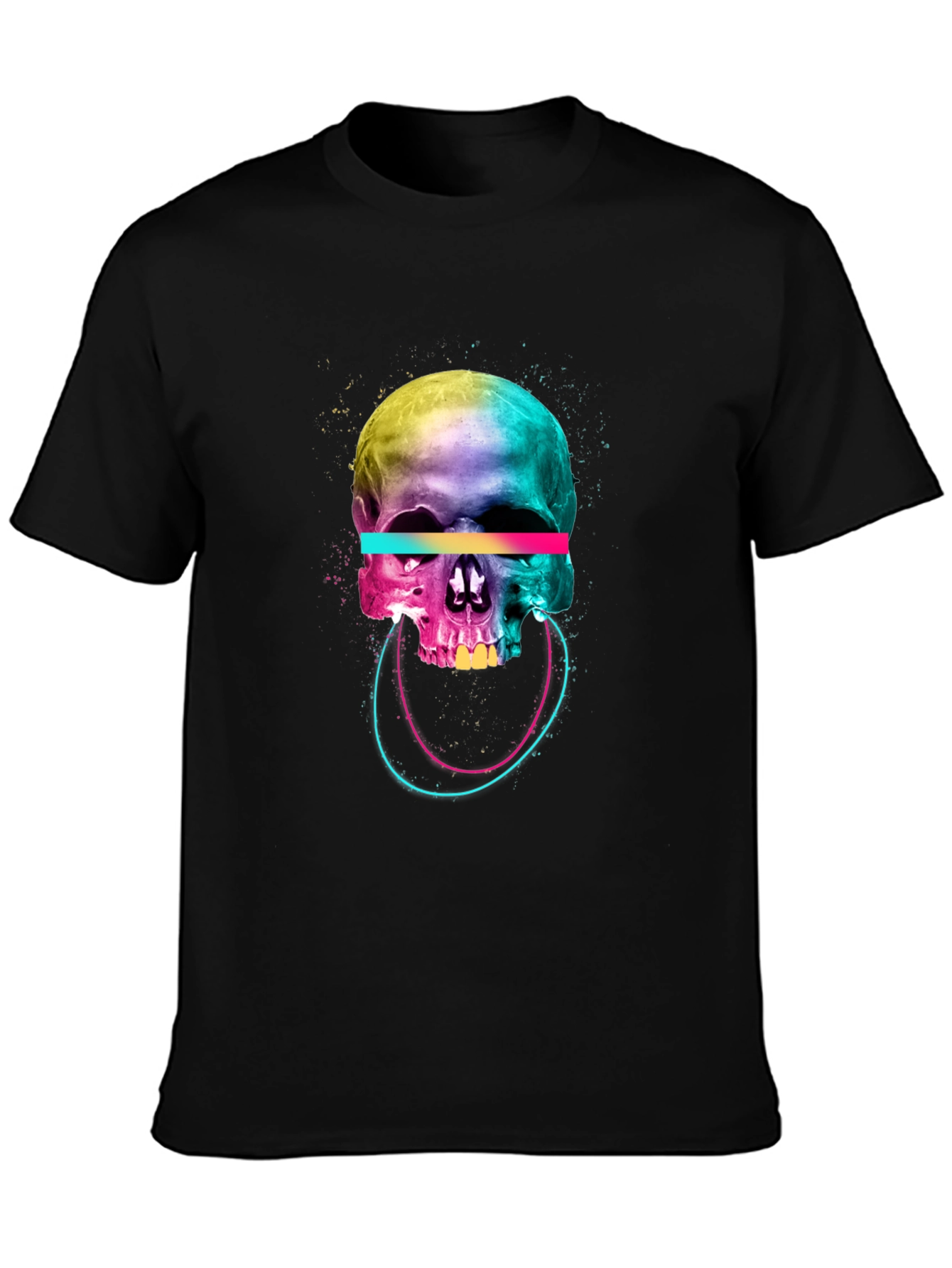 Vibrant Skull Graphic Tee - Unique Design
