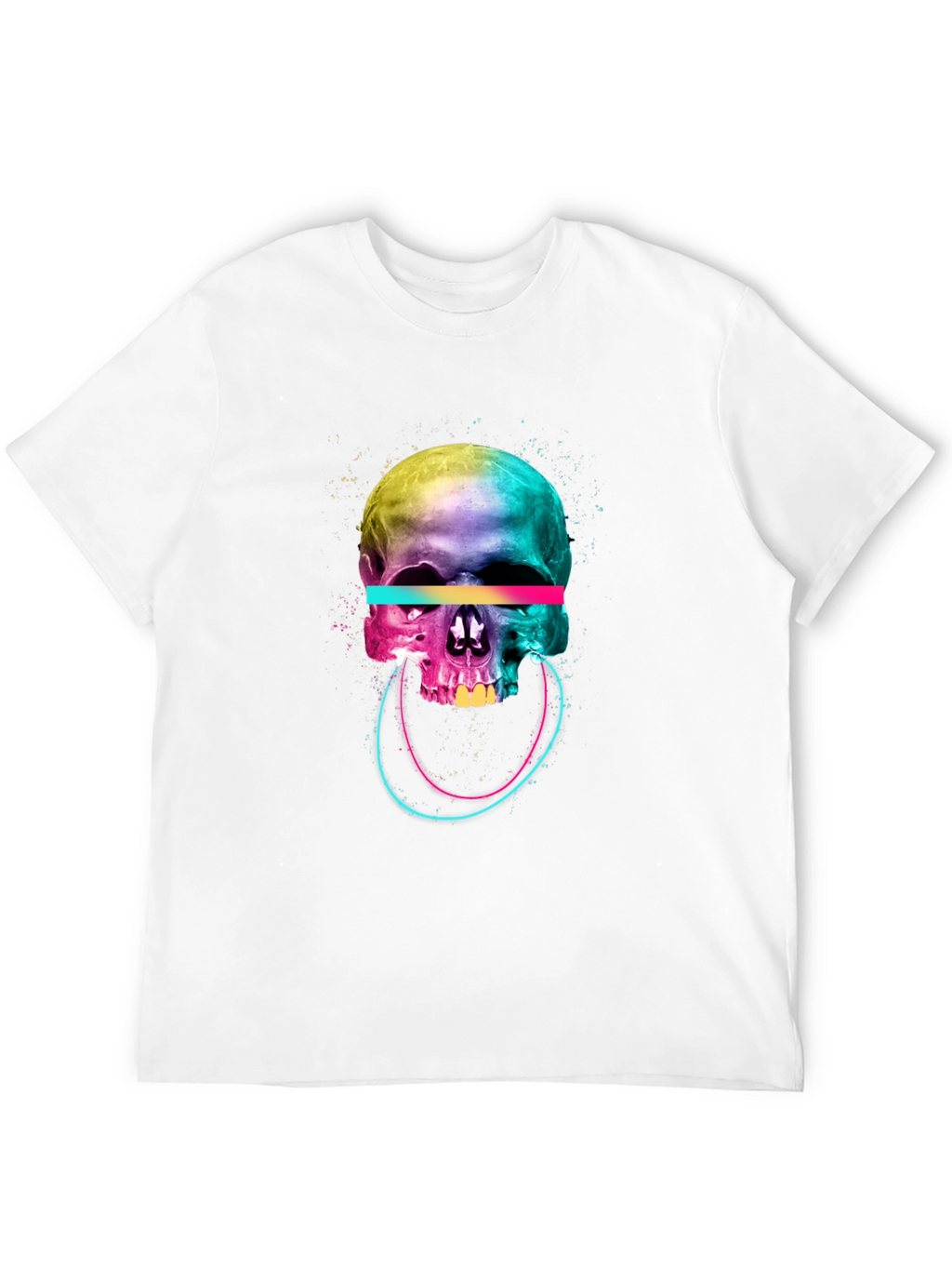 Vibrant Skull Graphic Tee - Unique Design