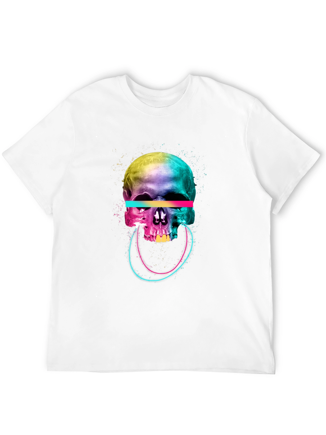 Vibrant Skull Graphic Tee - Unique Design