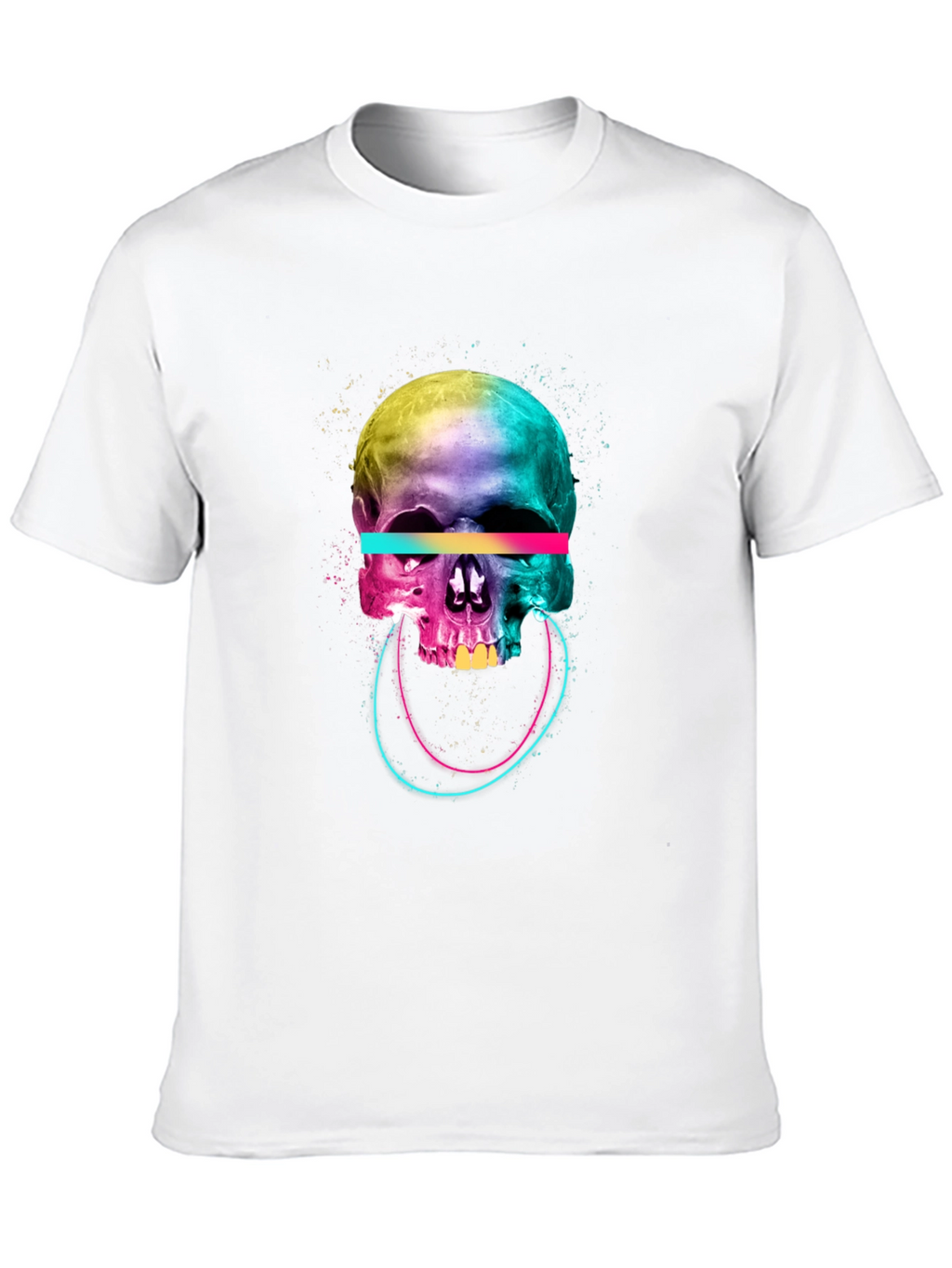 Vibrant Skull Graphic Tee - Unique Design