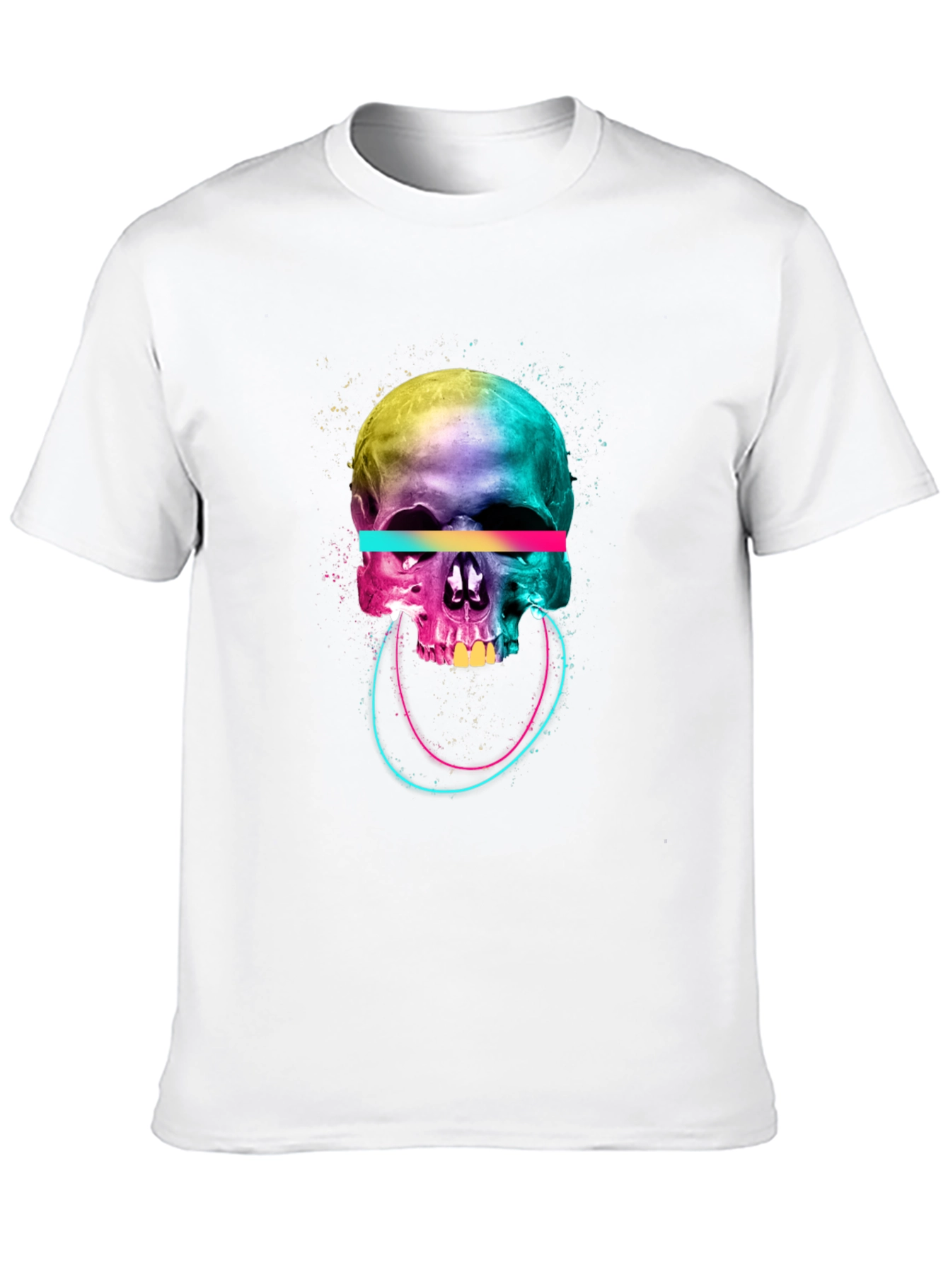 Vibrant Skull Graphic Tee - Unique Design