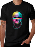 Vibrant Skull Graphic Tee - Unique Design