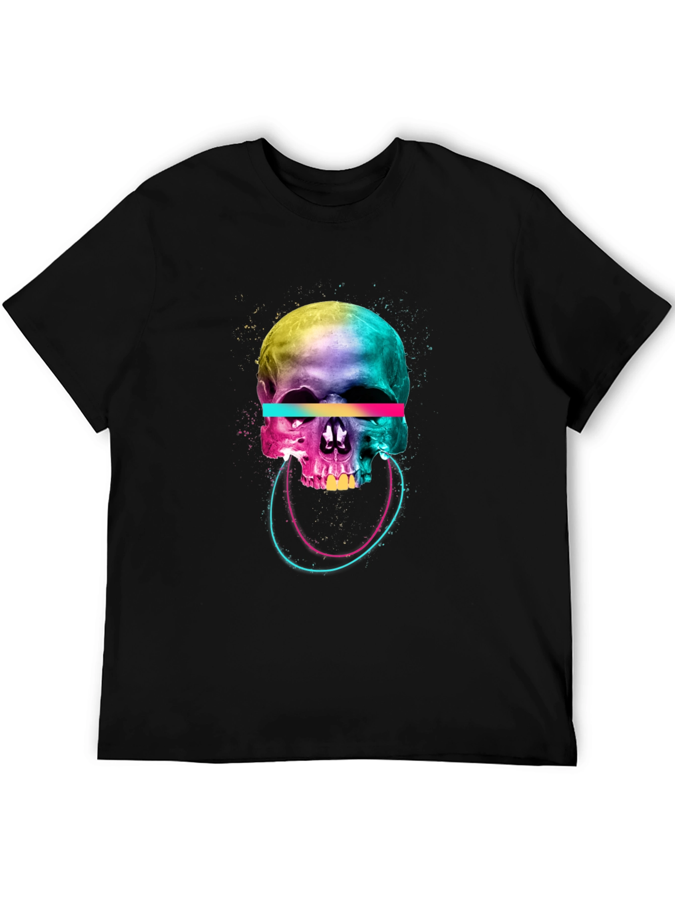 Vibrant Skull Graphic Tee - Unique Design