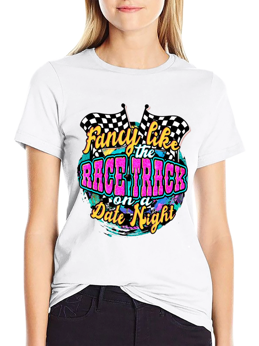 Race Track Date Night Graphic T-Shirt