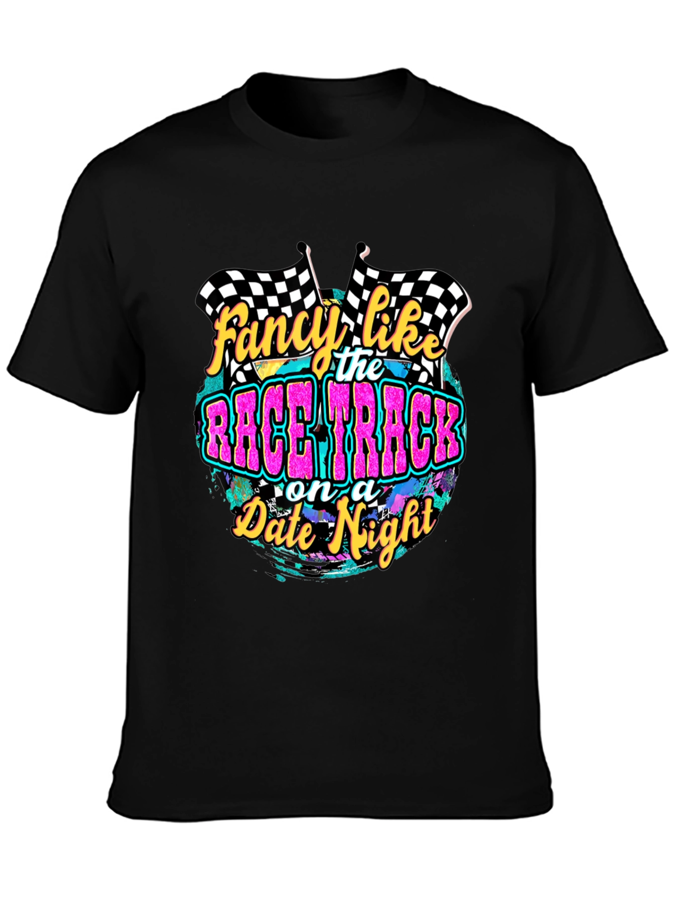 Race Track Date Night Graphic T-Shirt