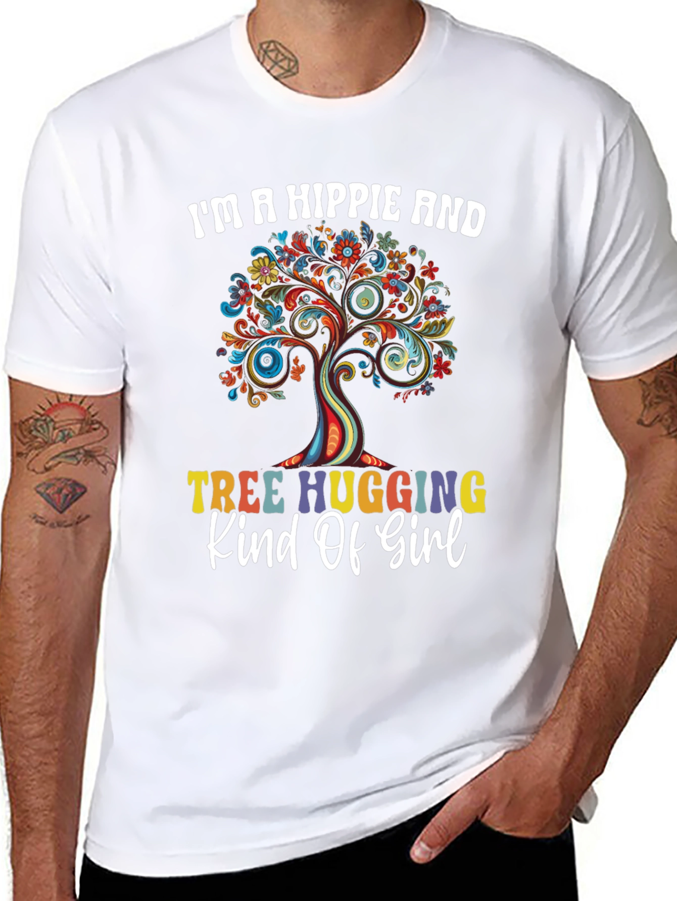 Hippie Tree Hugging T-Shirt
