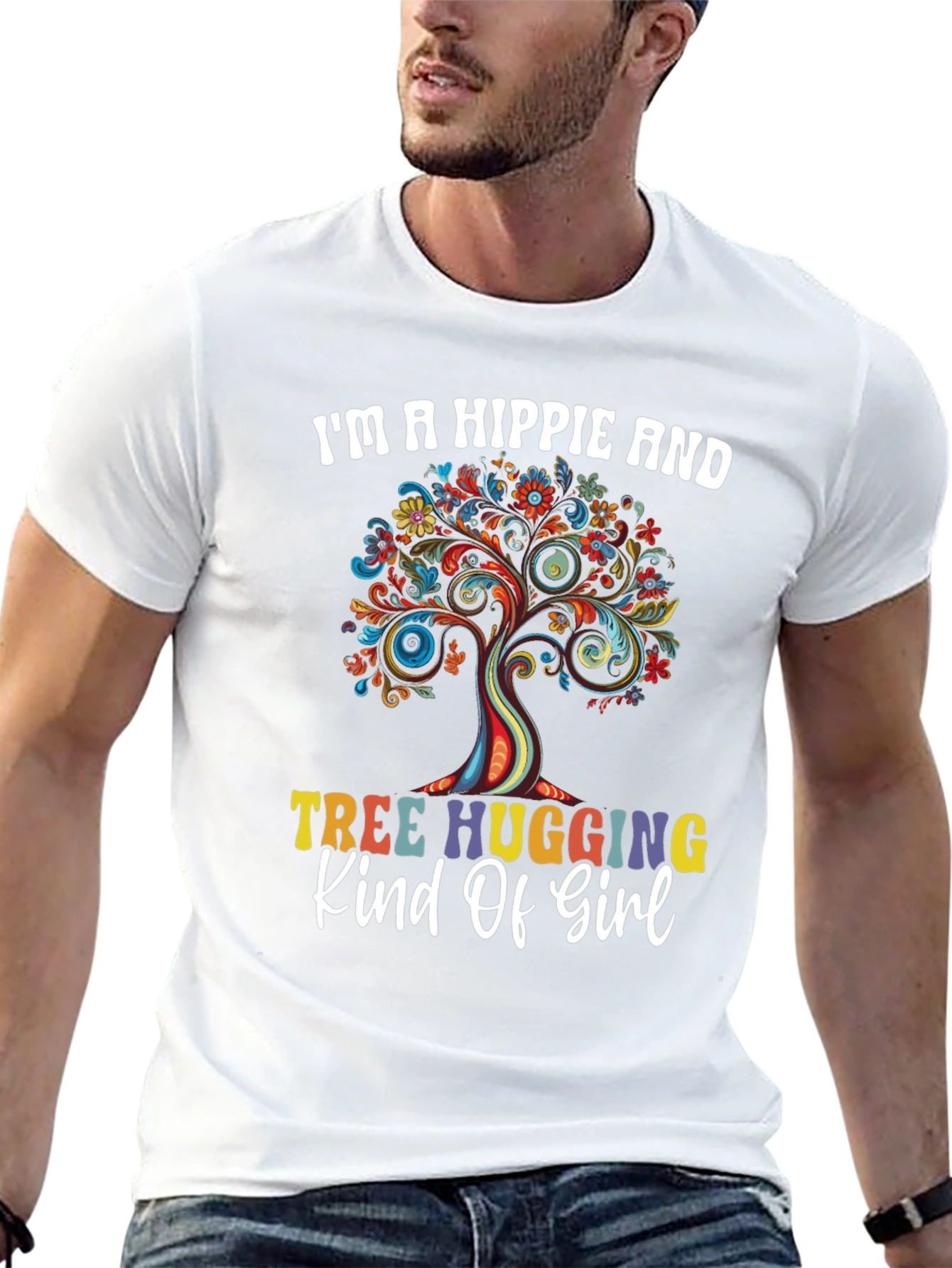 Hippie Tree Hugging T-Shirt