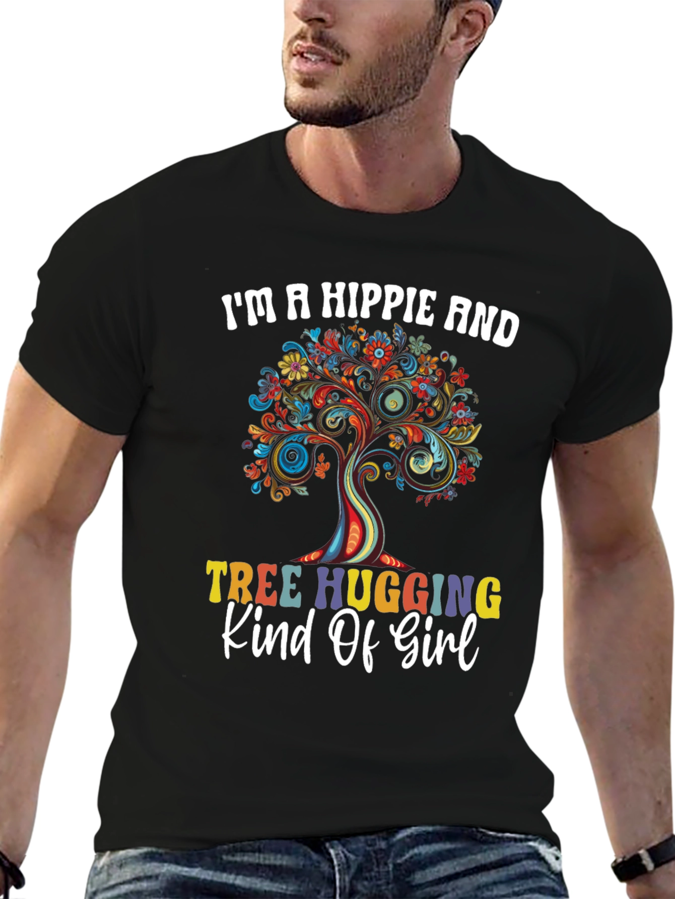 Hippie Tree Hugging T-Shirt