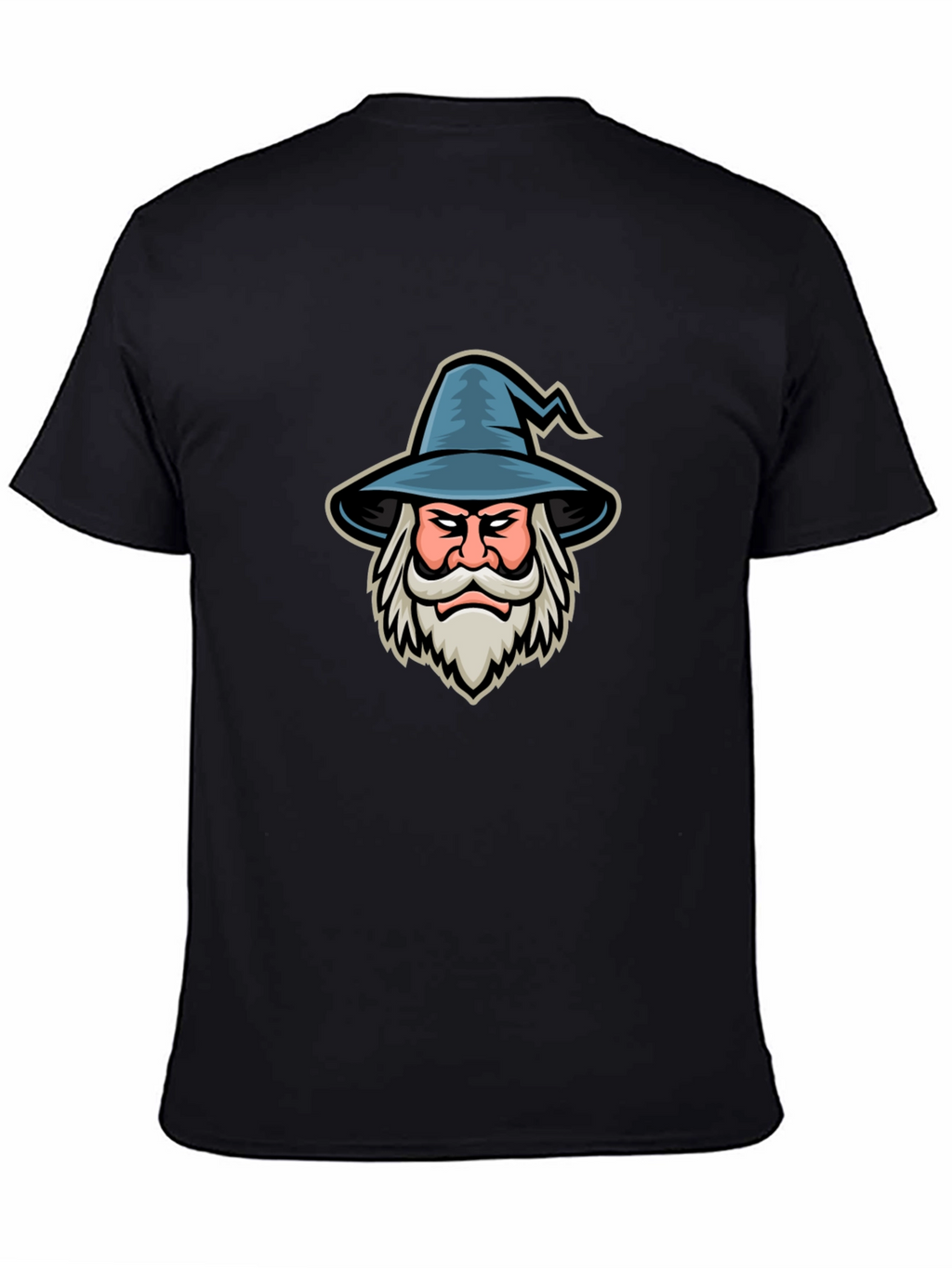 Wizard Graphic T-Shirt - Black Cotton Tee