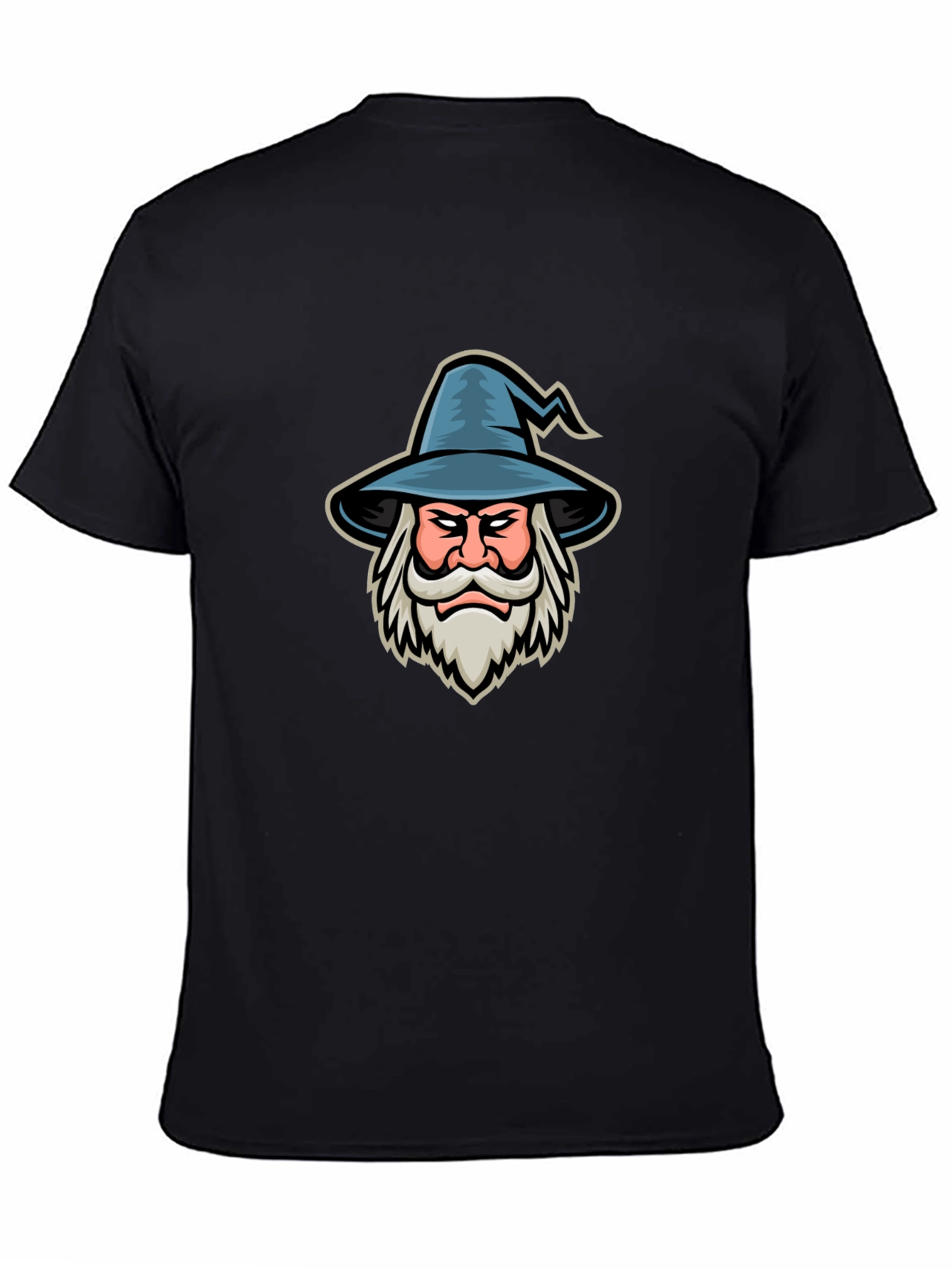 Wizard Graphic T-Shirt - Black Cotton Tee