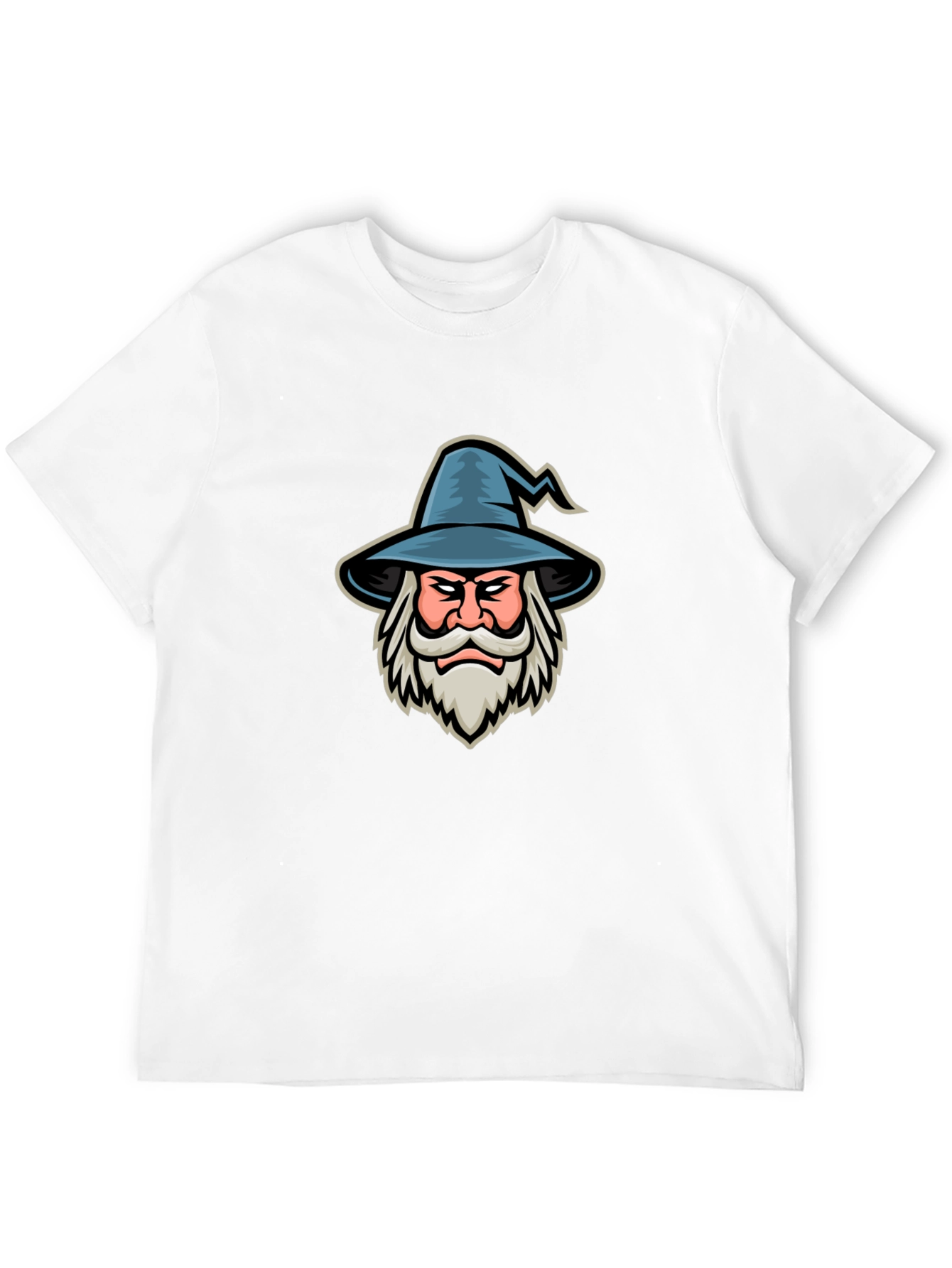 Wizard Graphic T-Shirt - Black Cotton Tee